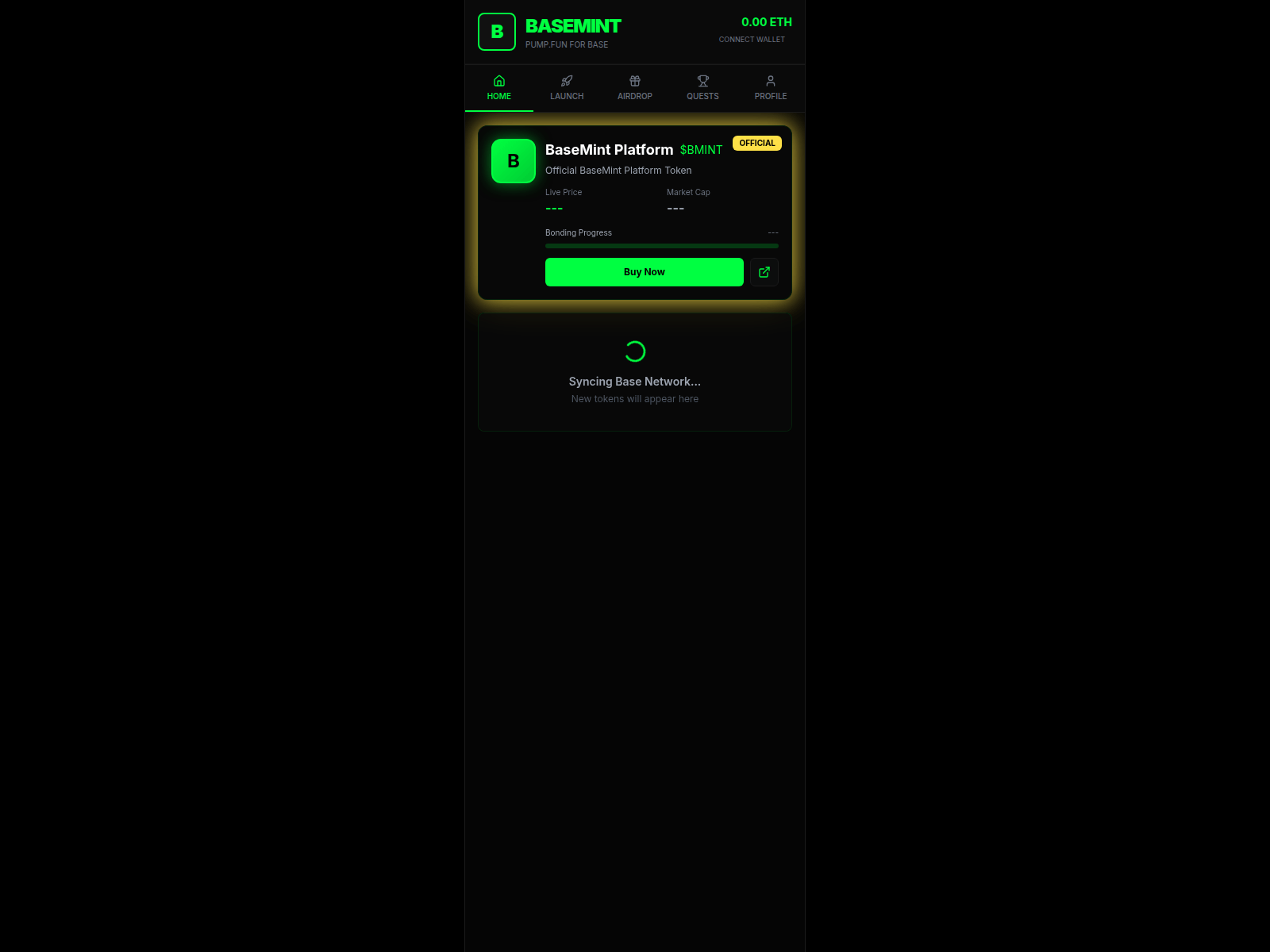 Screenshot of v0-base-mint-qgqbegh3m-maliot100xs-projects.vercel.app