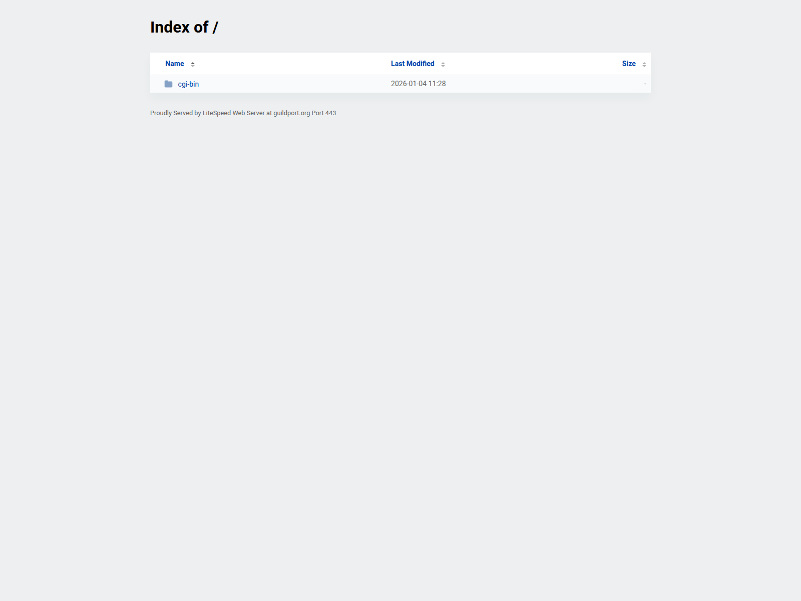 Screenshot of guildport.org