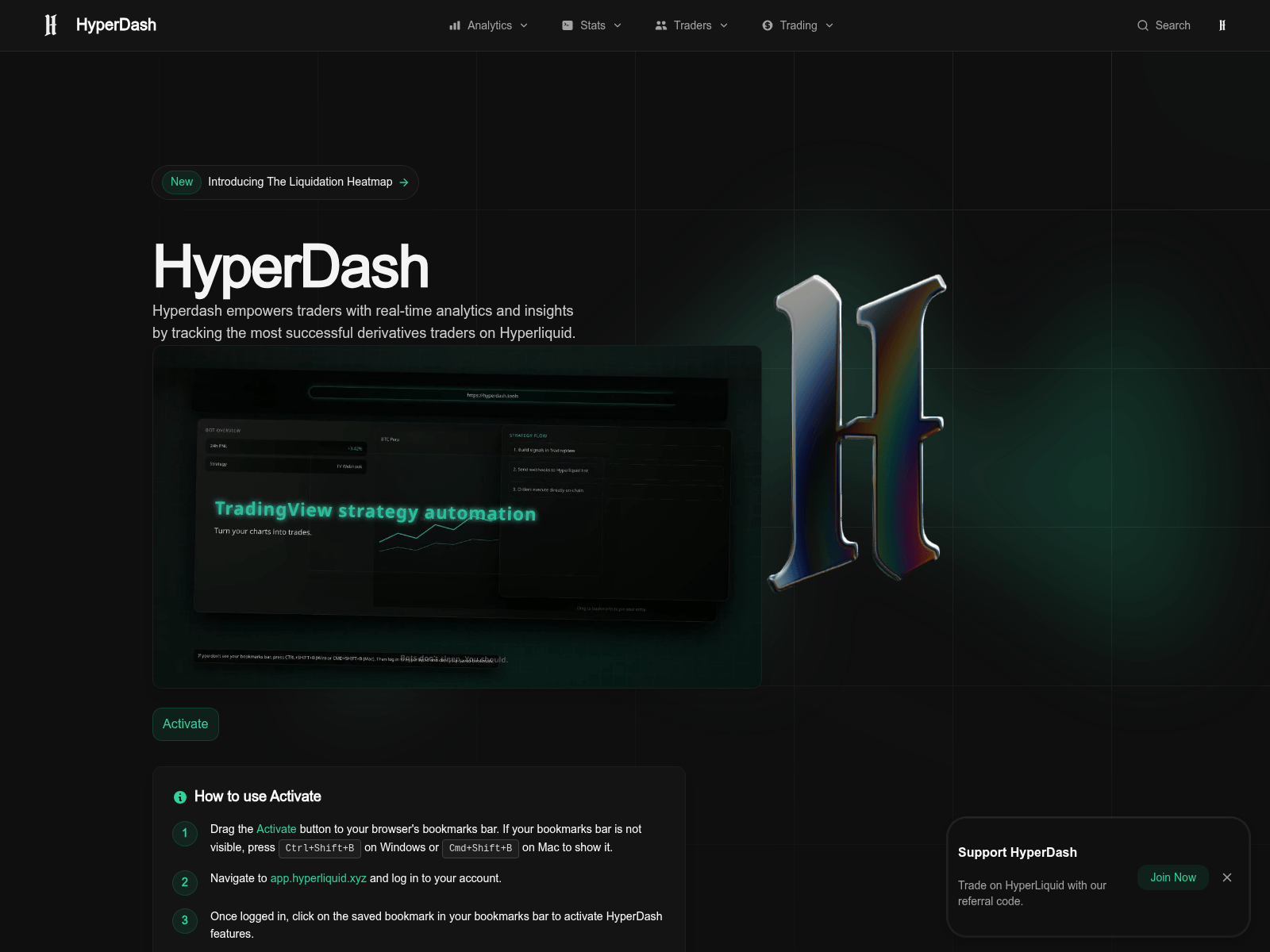 Screenshot of hyperliquid-dash.org