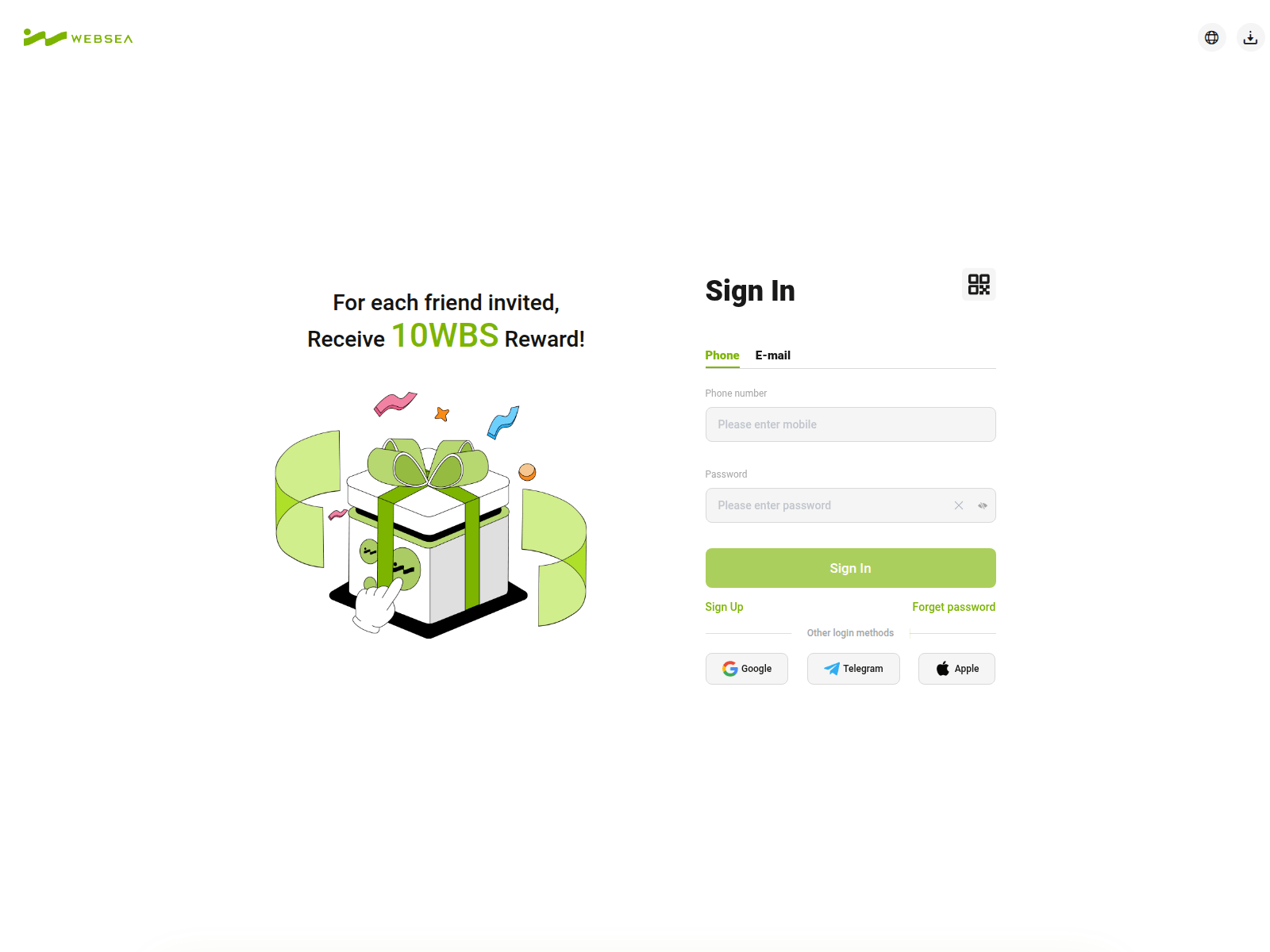 Screenshot of websea.at