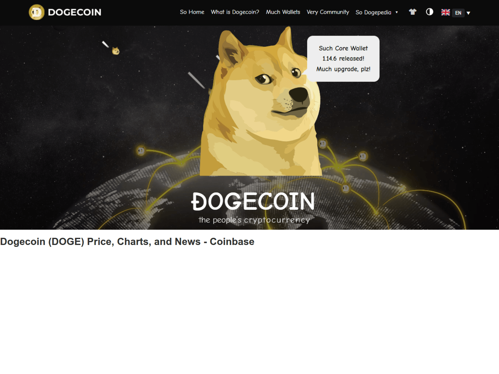 Screenshot of dogecoiweallet.webflow.io