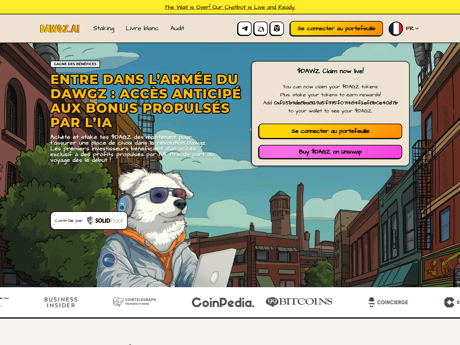 Screenshot of dawgz.ai