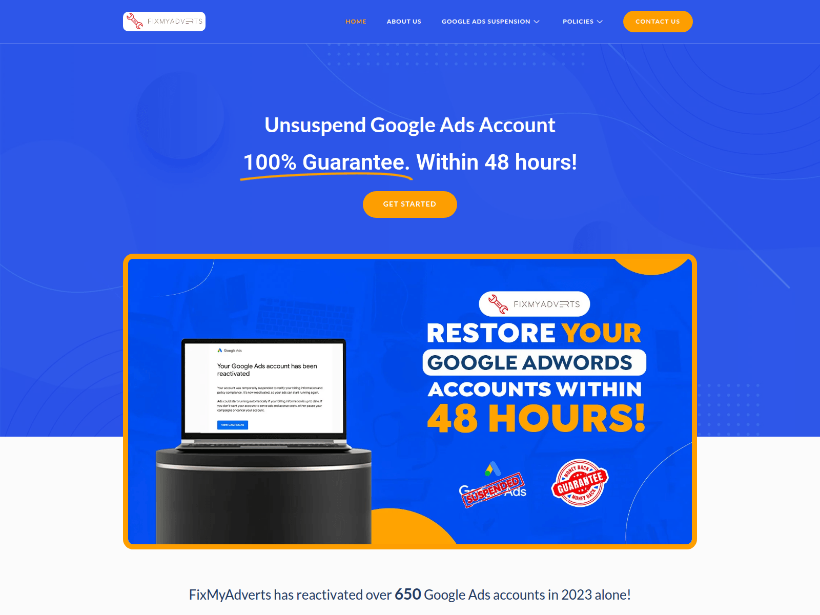 Screenshot of fixmyadverts.com