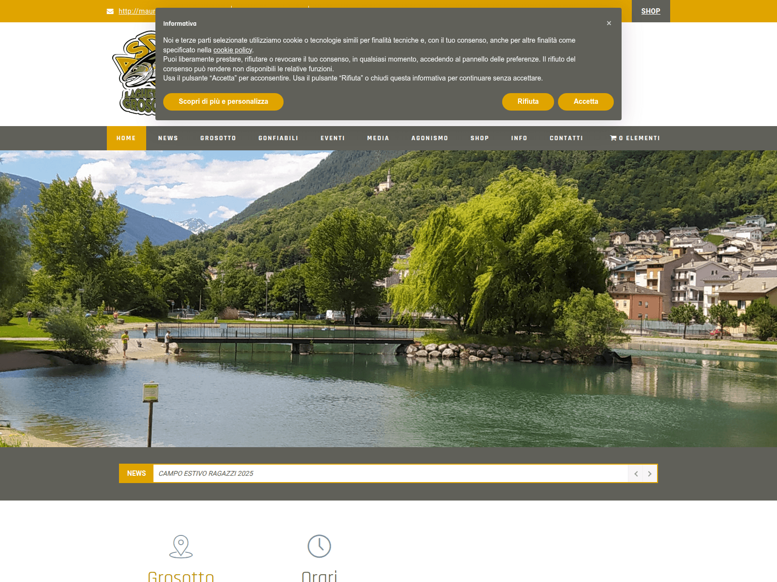 Screenshot of laghettogrosotto.fish