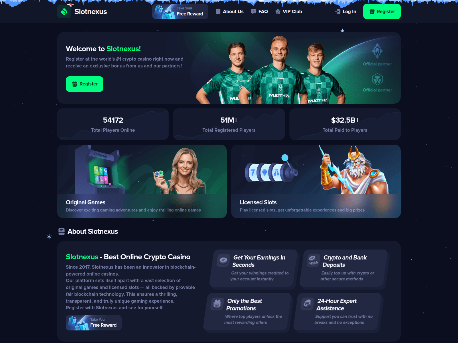 Screenshot of slotnexus.us