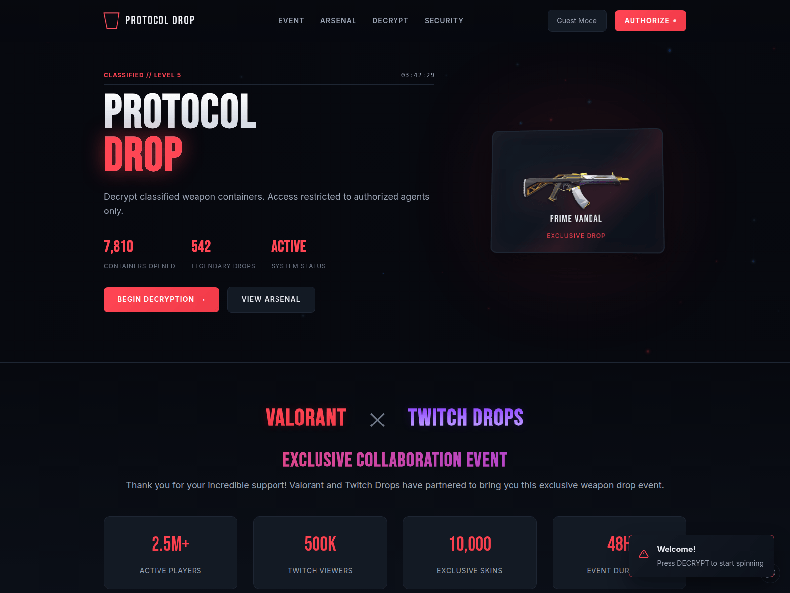 Screenshot of vutabox.xyz