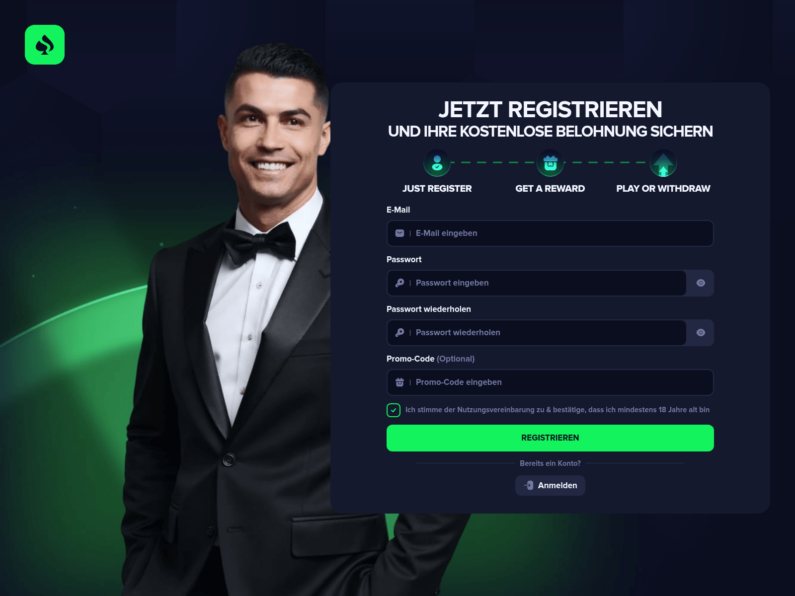 Screenshot of greenflowbet.com