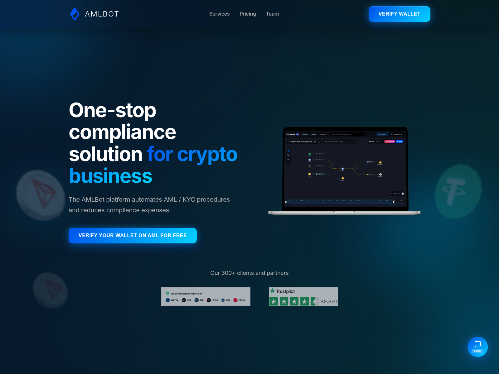 Screenshot of www.bot-amlscanner.com