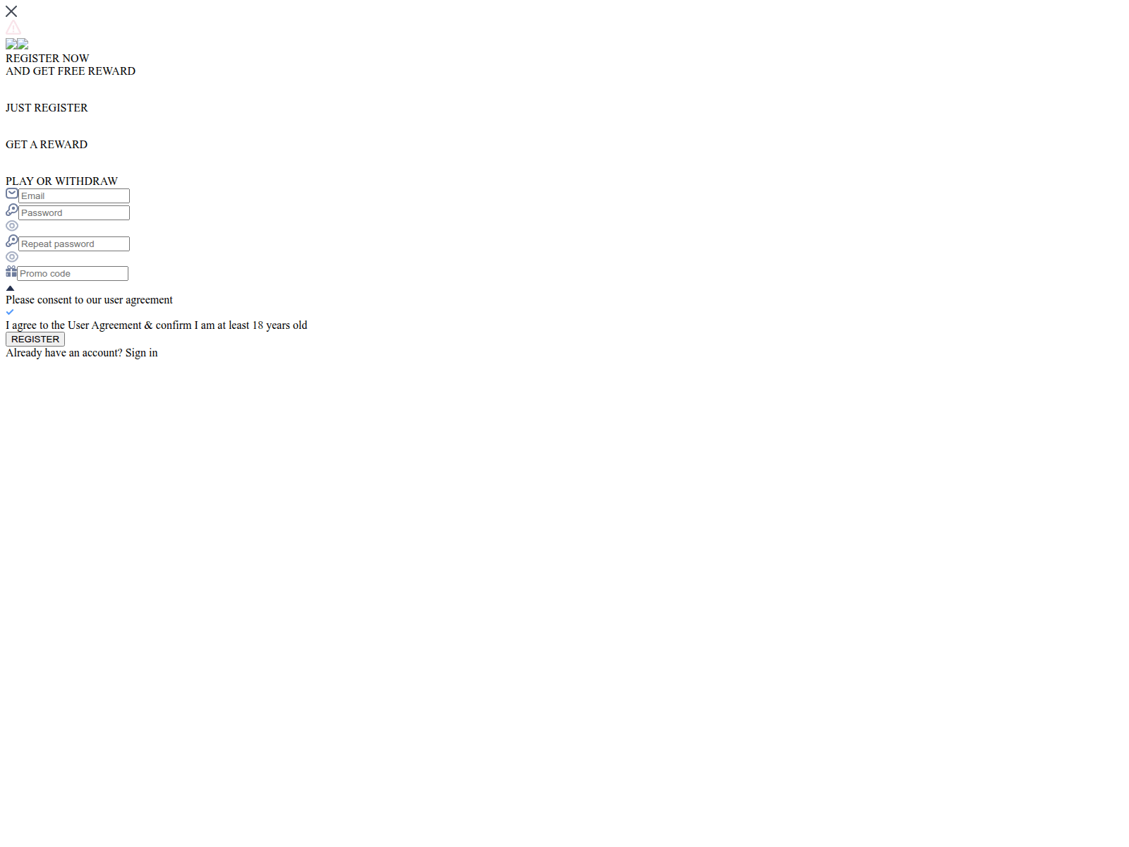 Screenshot of gamoracasino.com
