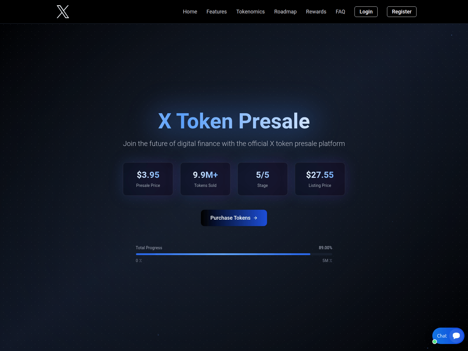 Screenshot of xtoken-web3.com