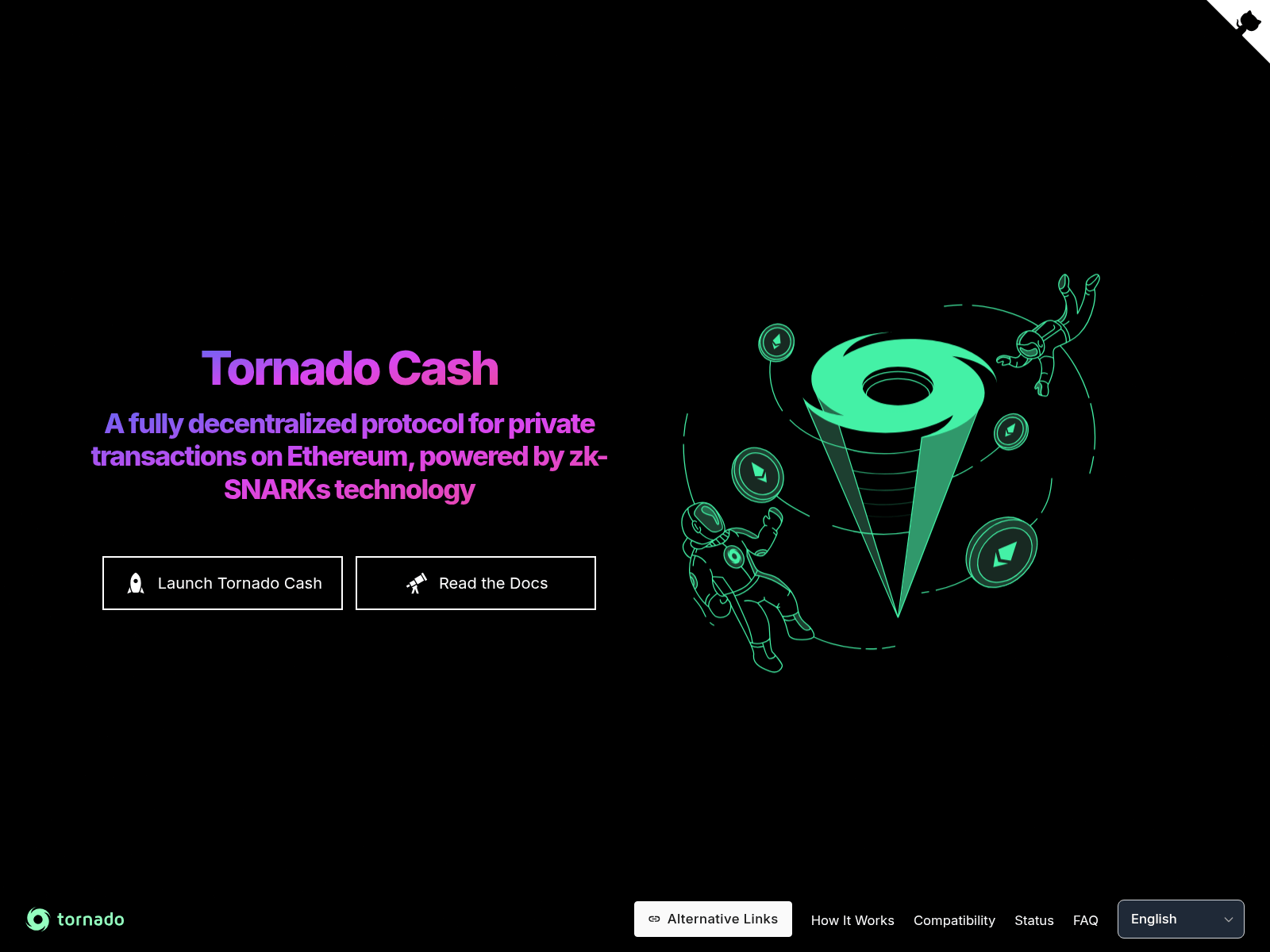 Screenshot of tornadoapp.cash