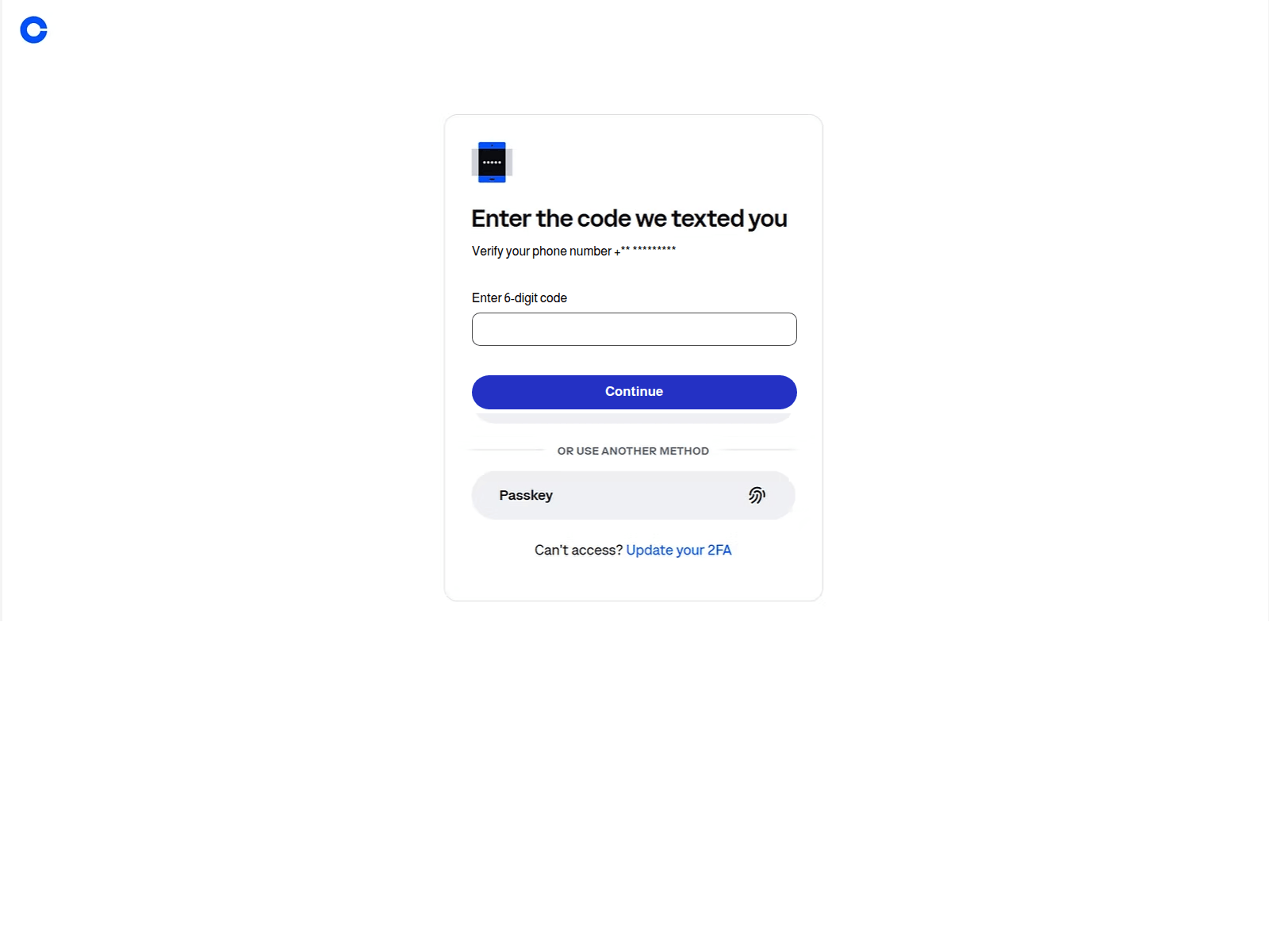 Screenshot of securecoinbaseoauthchallenge.online