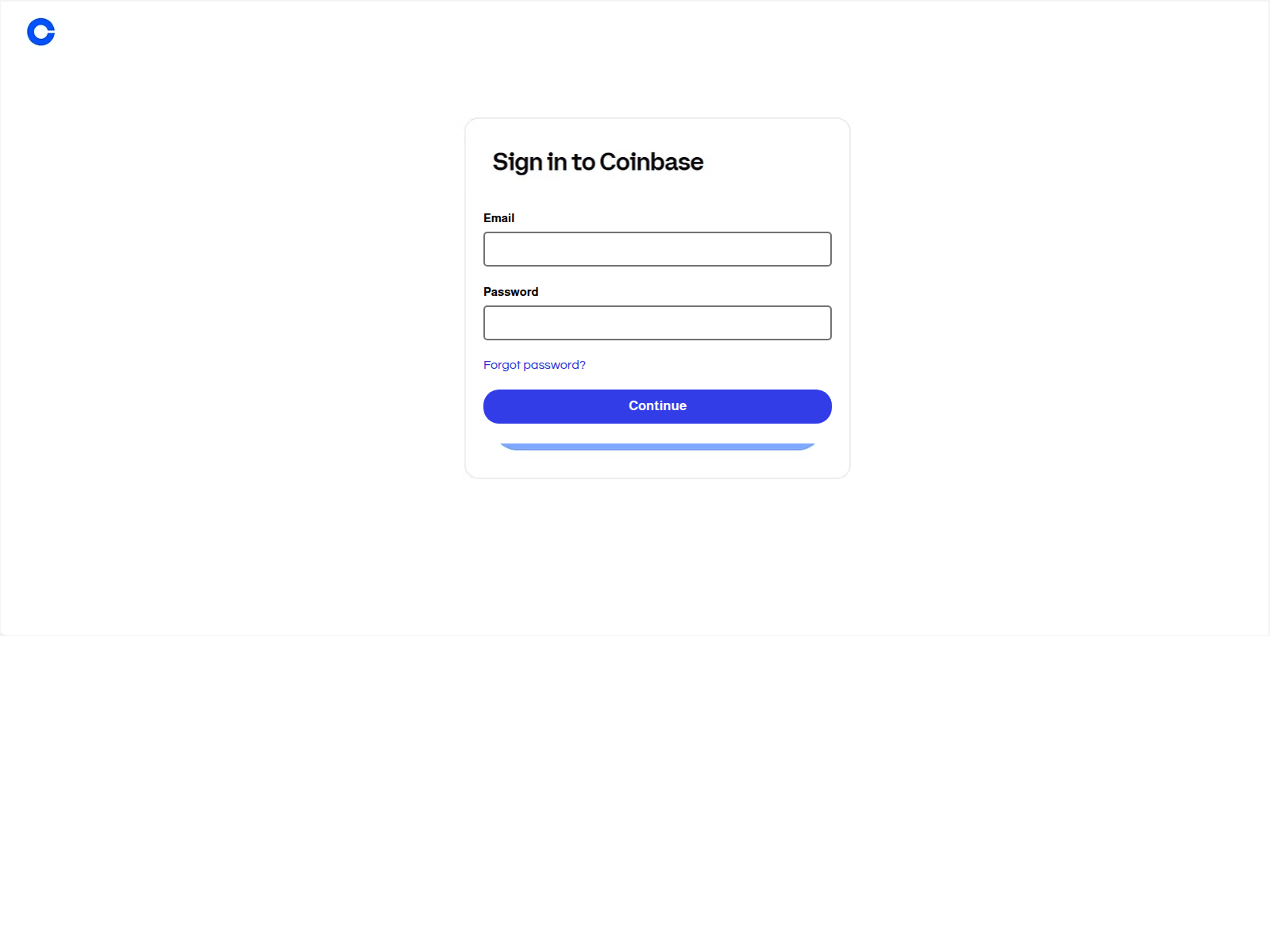 Screenshot of securecoinbaselogclientid.online