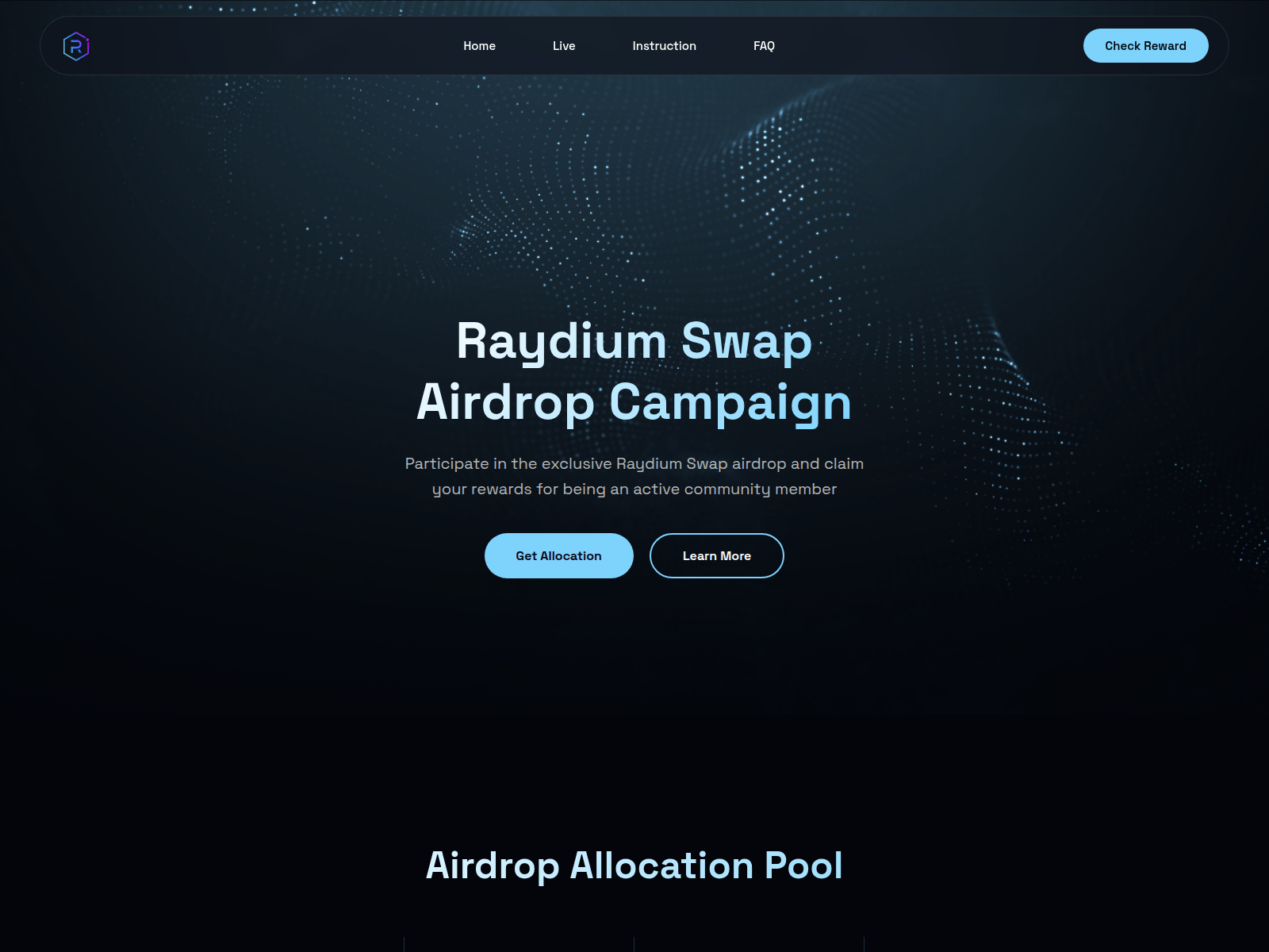Screenshot of raydium.solnode.xyz