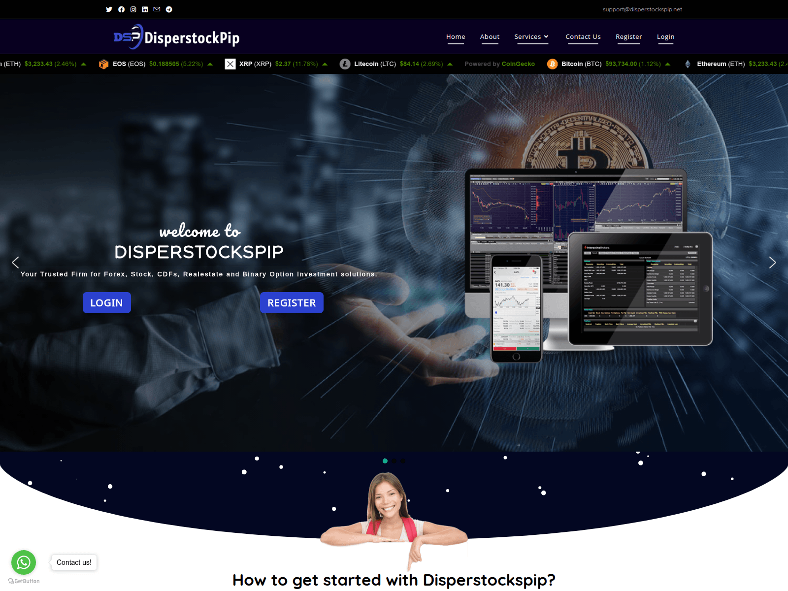Screenshot of disperstockspip.net