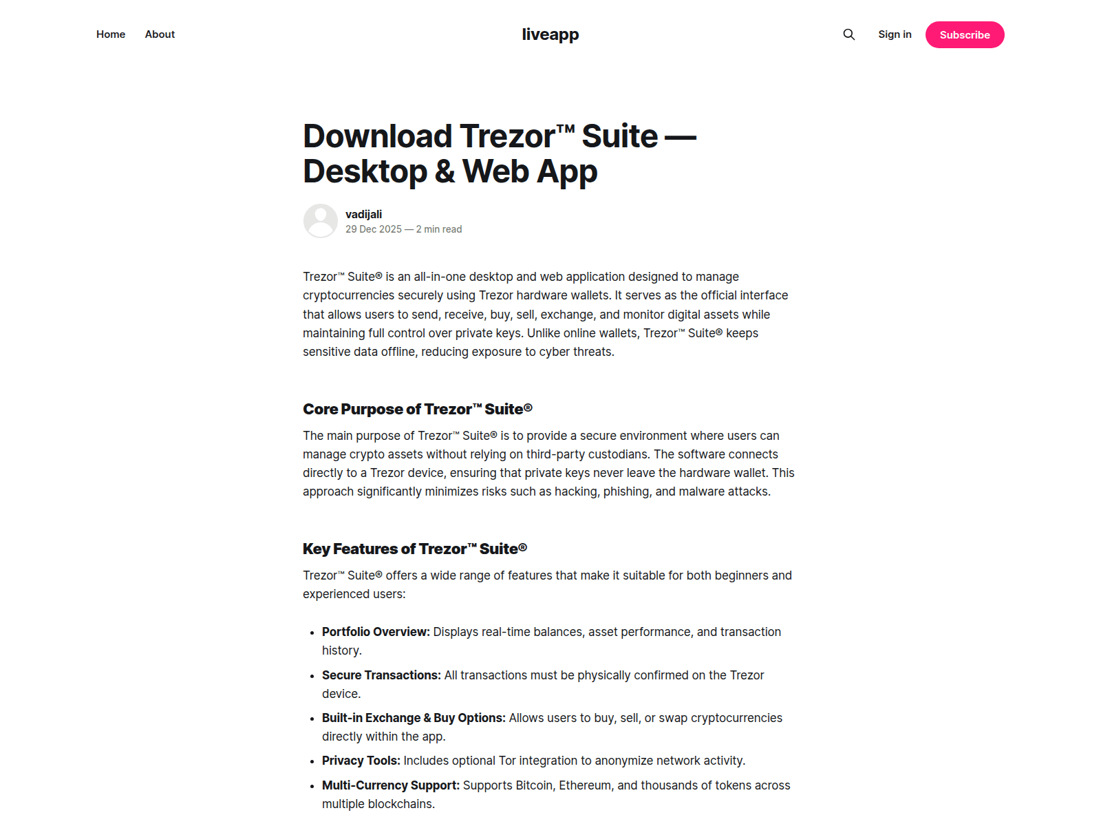 Screenshot of liveapp.ghost.io/en-suite