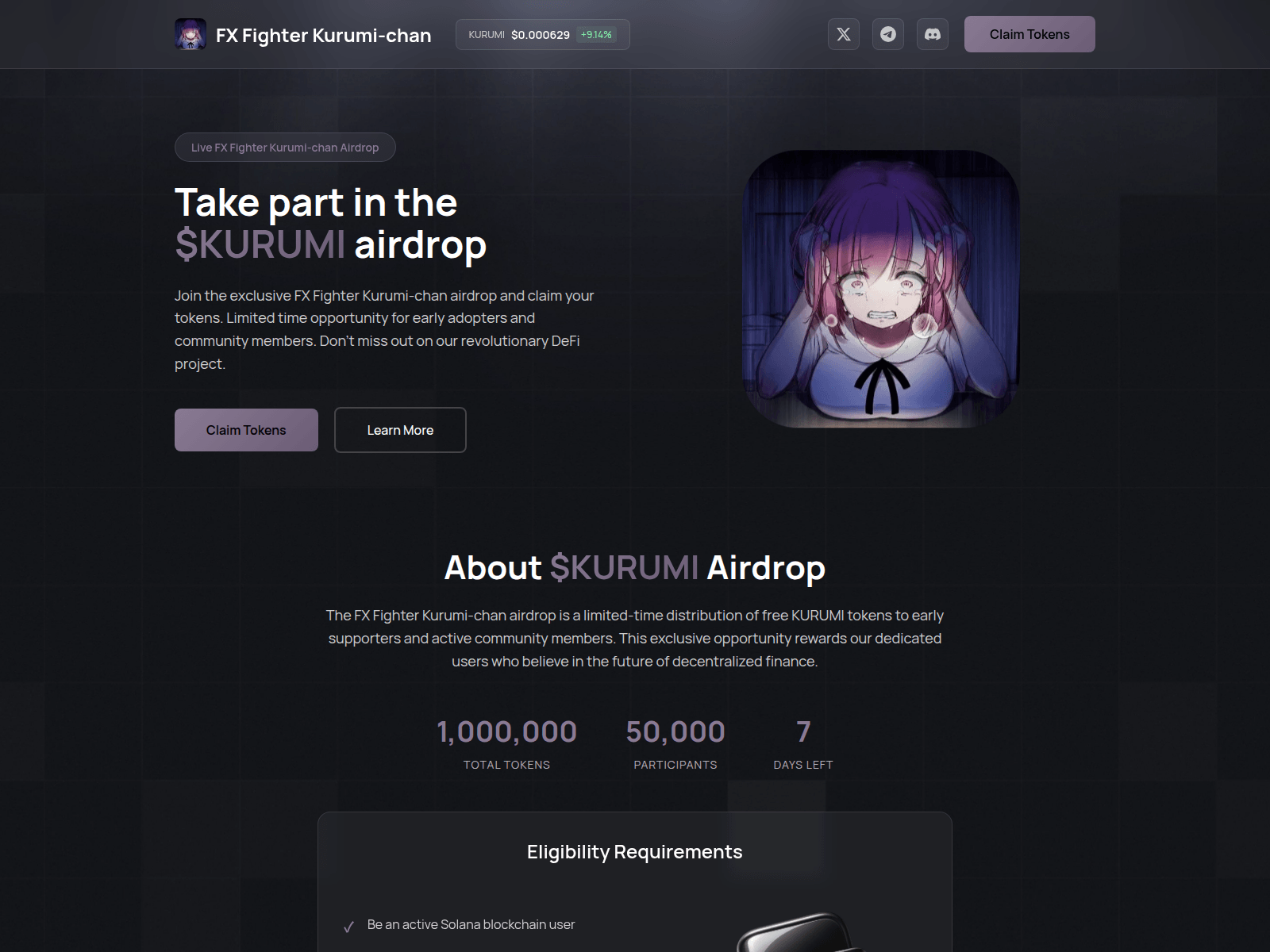 Screenshot of register-kurumi.fun