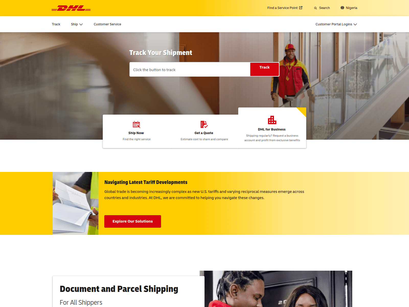 Screenshot of ddhlshipmentparcels.com