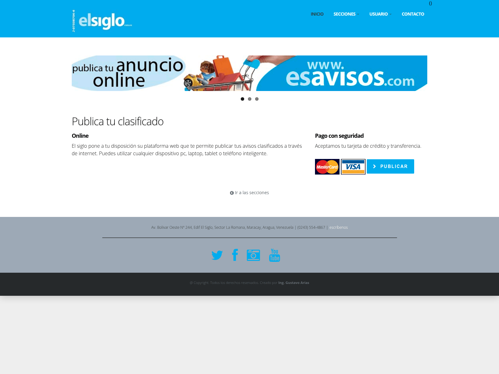 Screenshot of esavisos.com