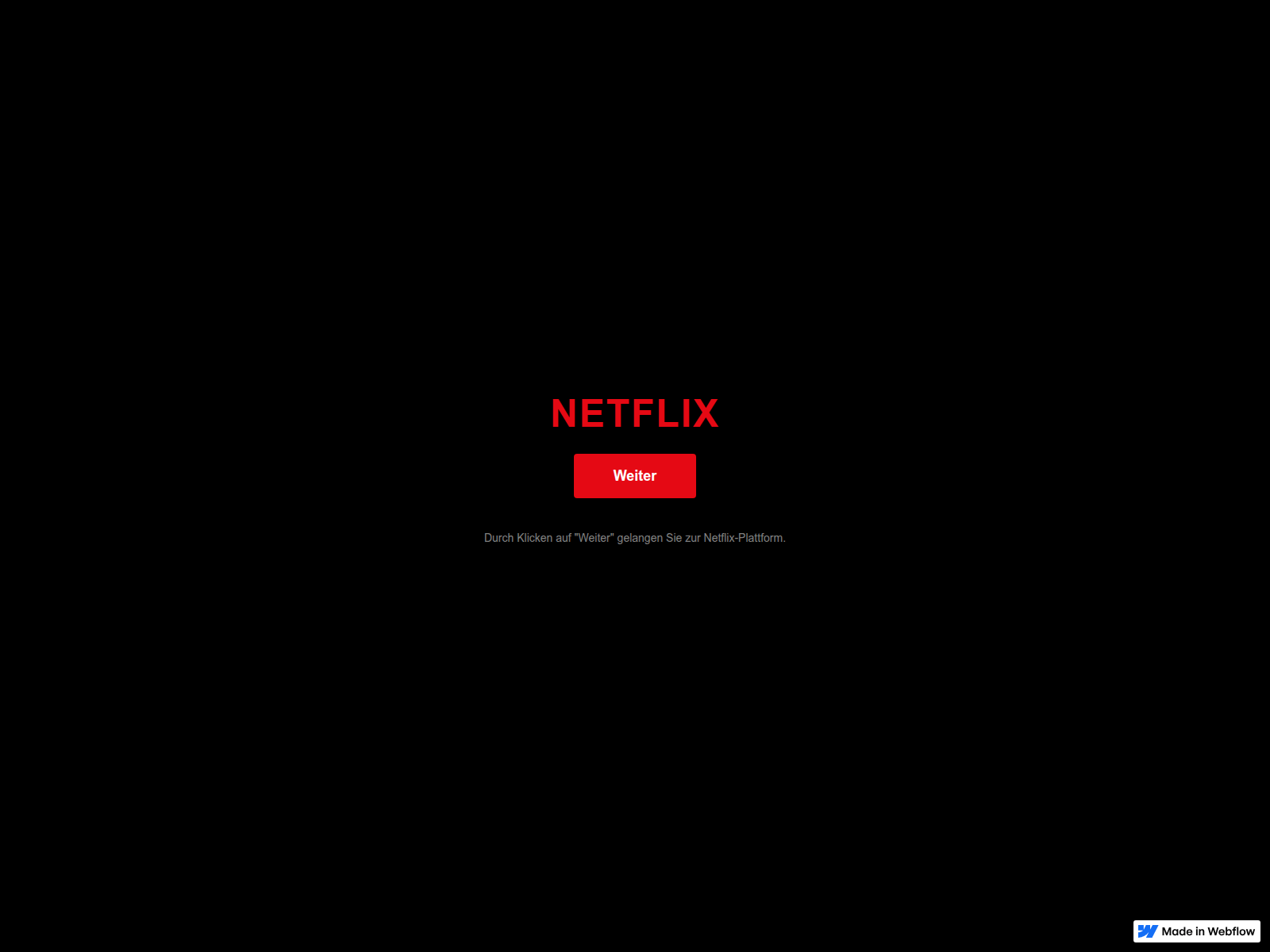 Screenshot of netflixchregion.webflow.io