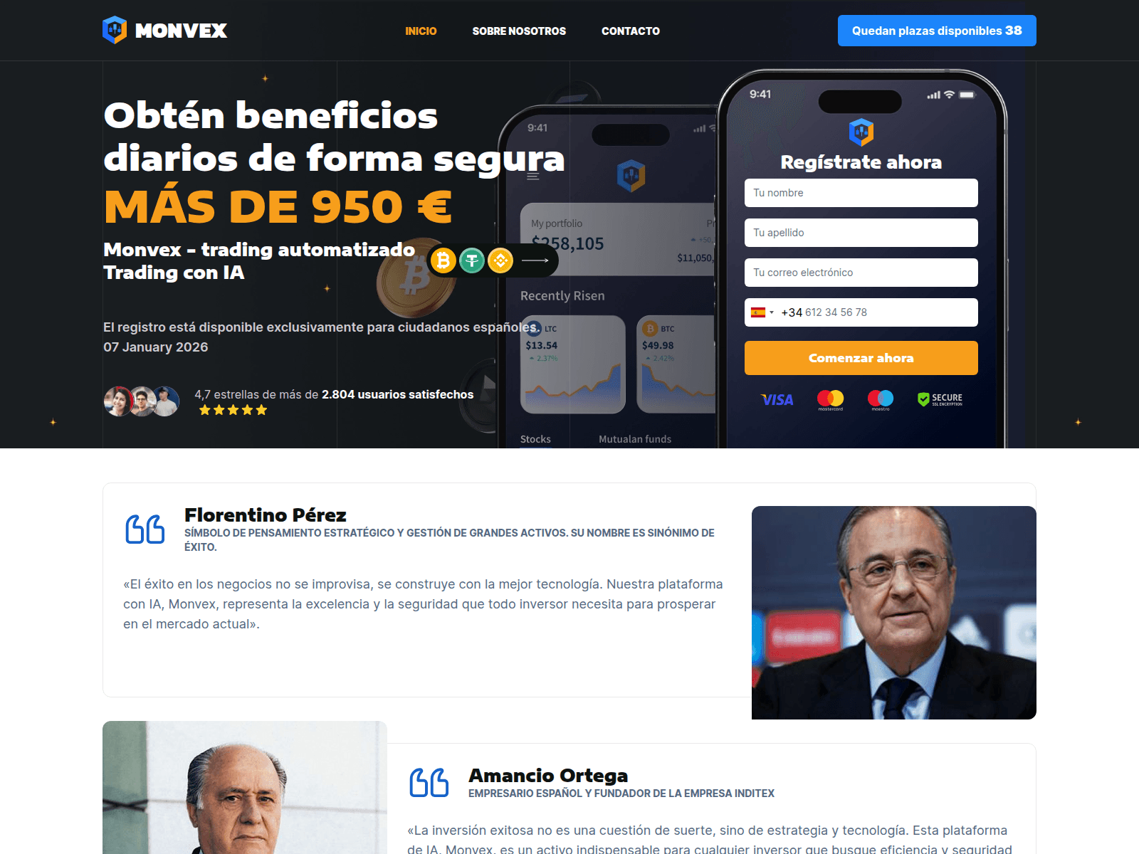 Screenshot of monvex-es.com