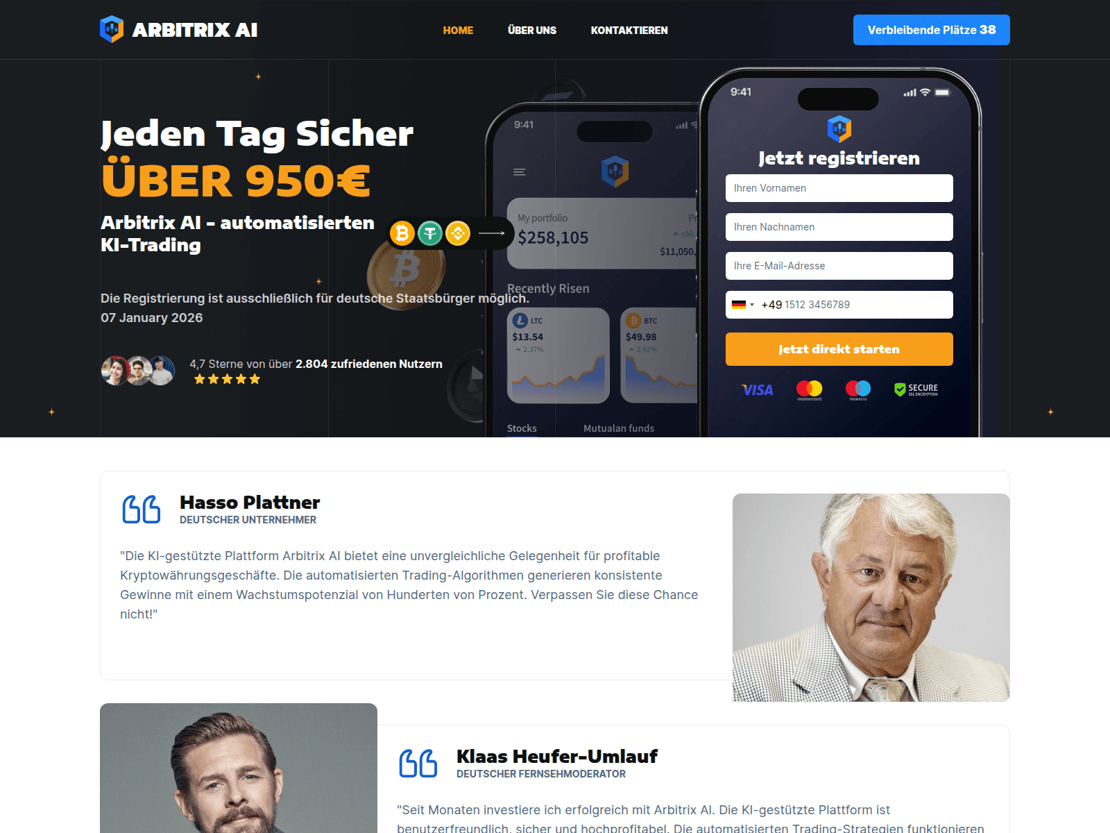Screenshot of arbitrixai.net