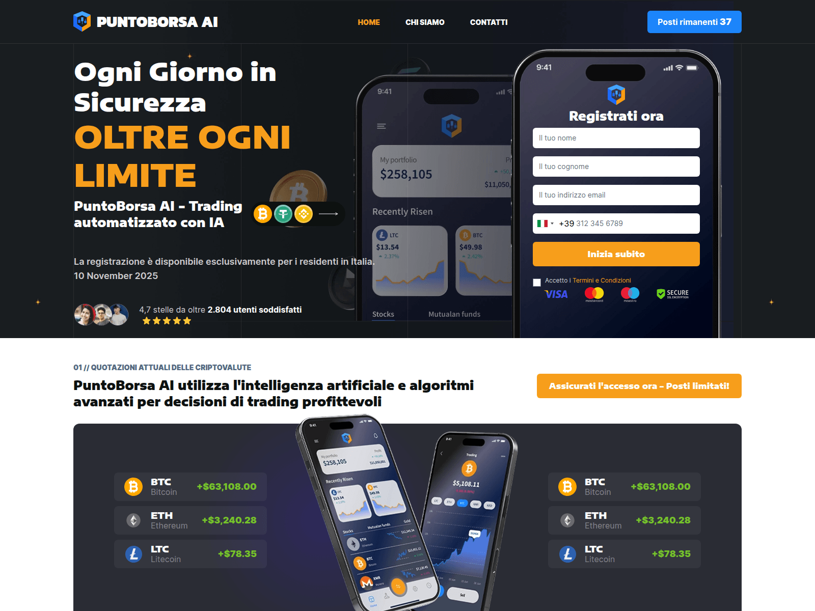 Screenshot of puntoborsai.com