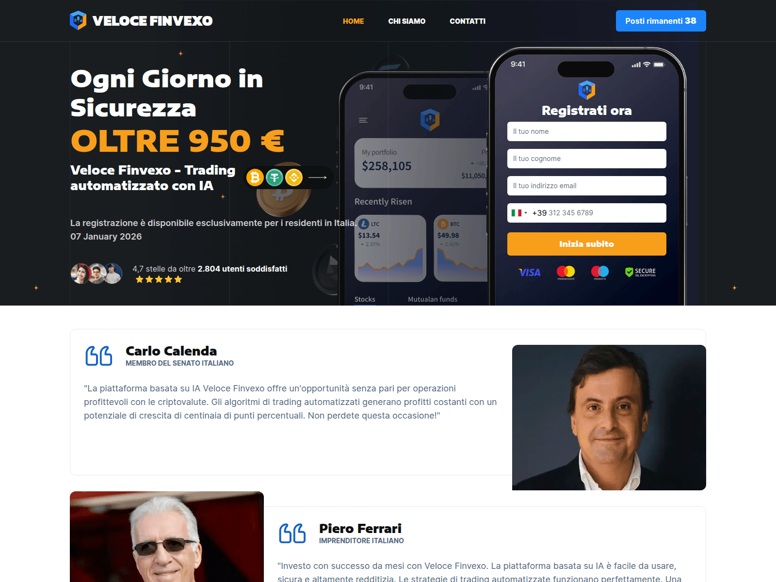Screenshot of velocefinvexo-invest.com
