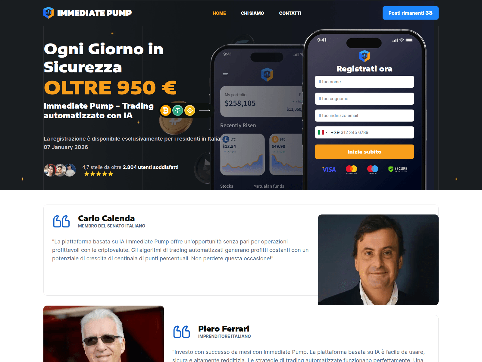 Screenshot of immediatepump-invest.com