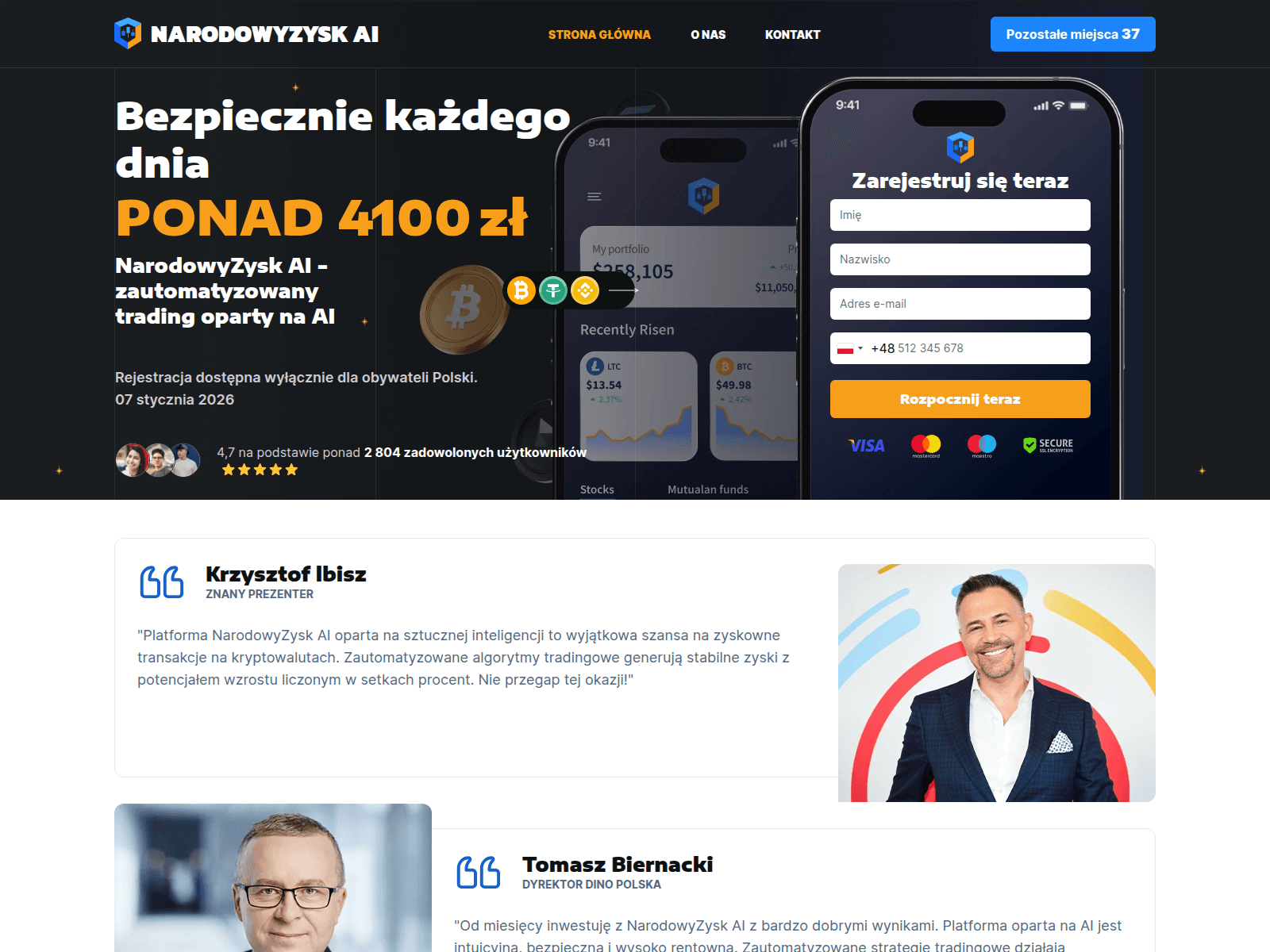 Screenshot of narodowyzyskai.com