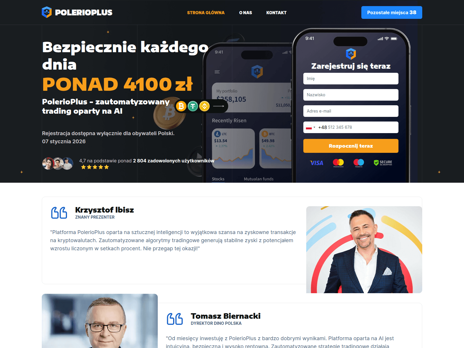 Screenshot of polerio-plus.com