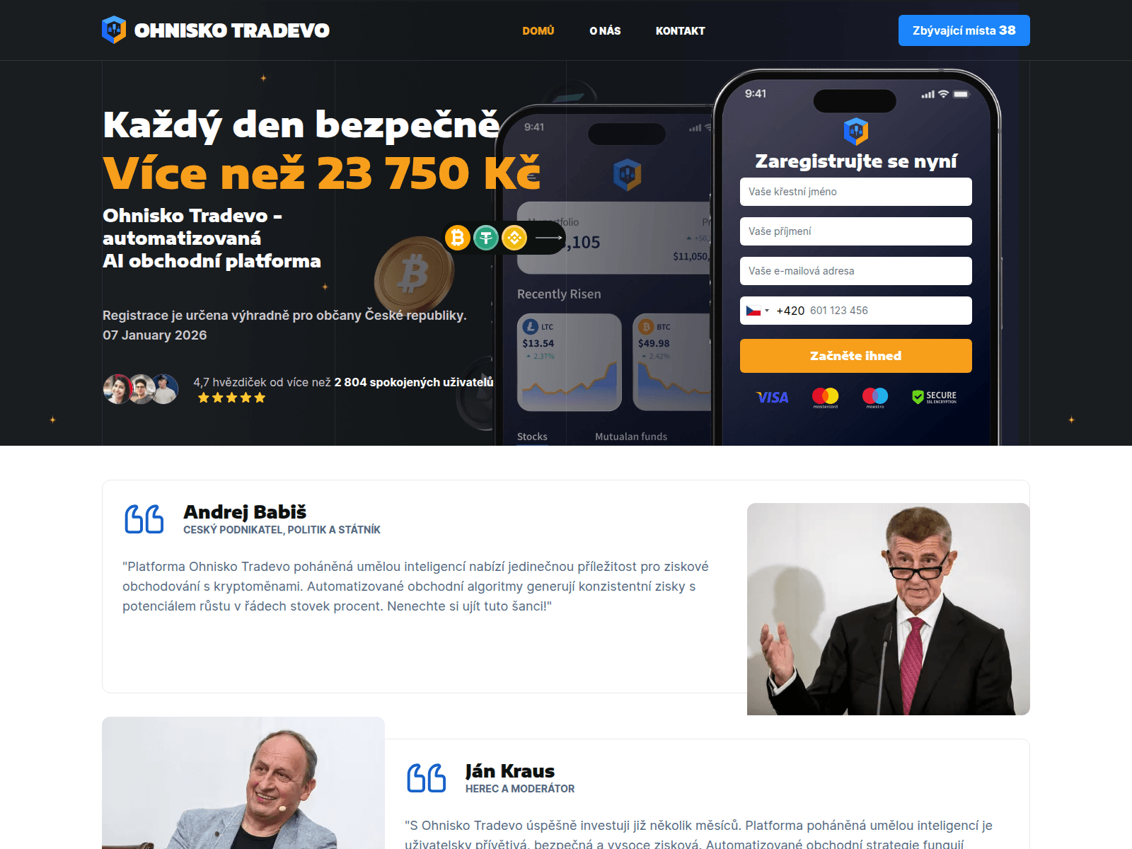 Screenshot of ohniskotradevo.com