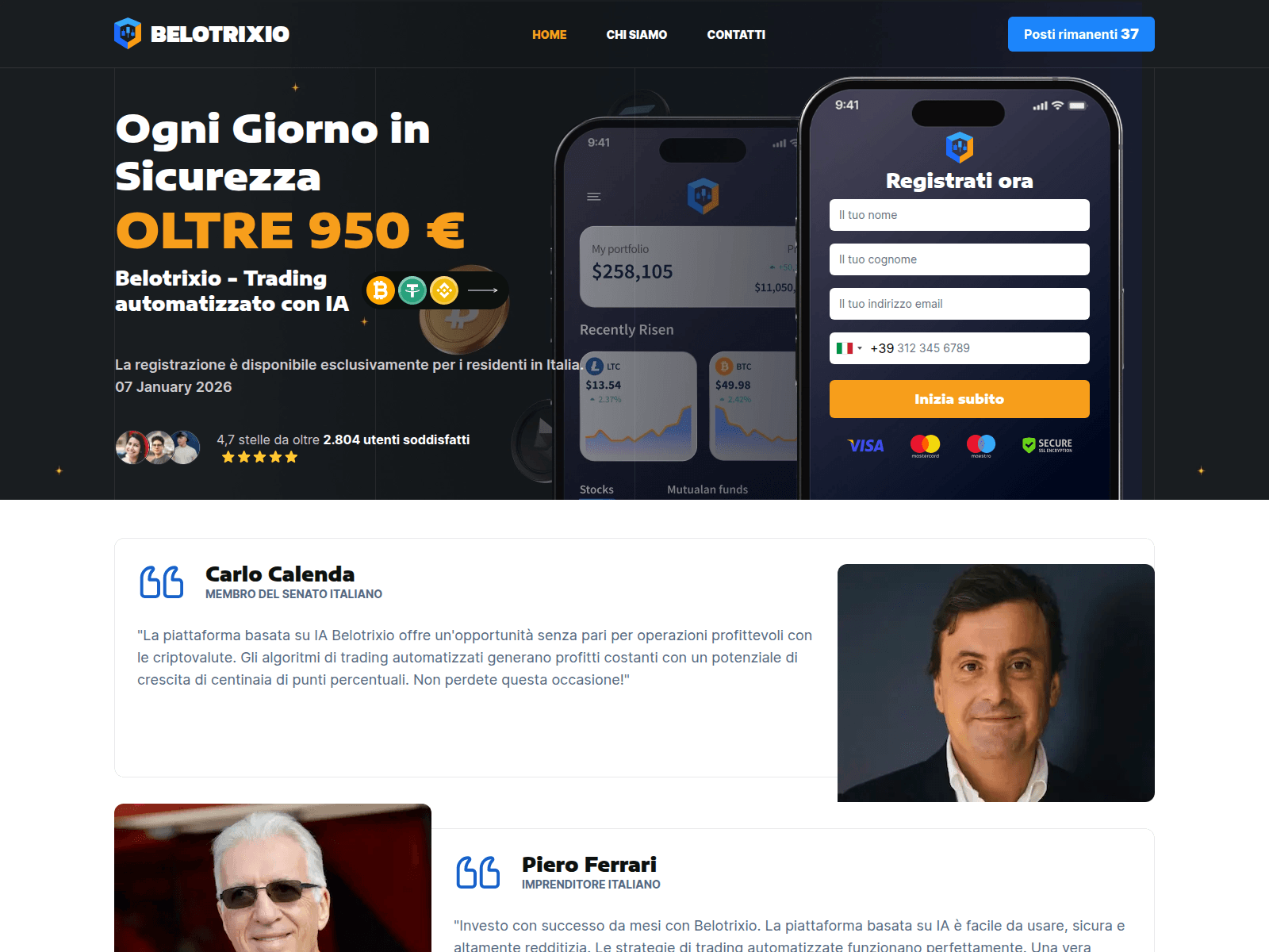 Screenshot of belotrixio-invest.com