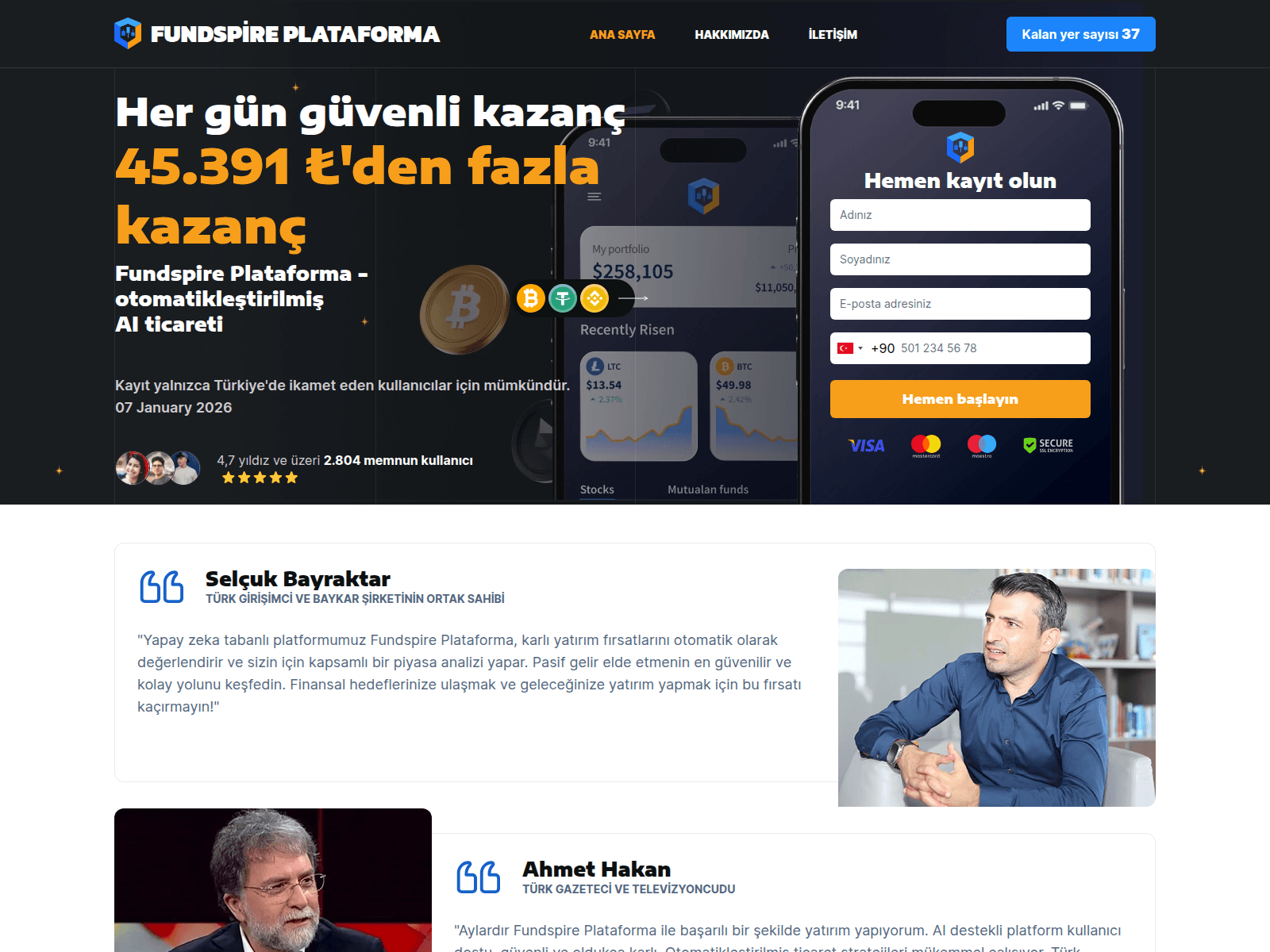 Screenshot of fundspireplataforma.org