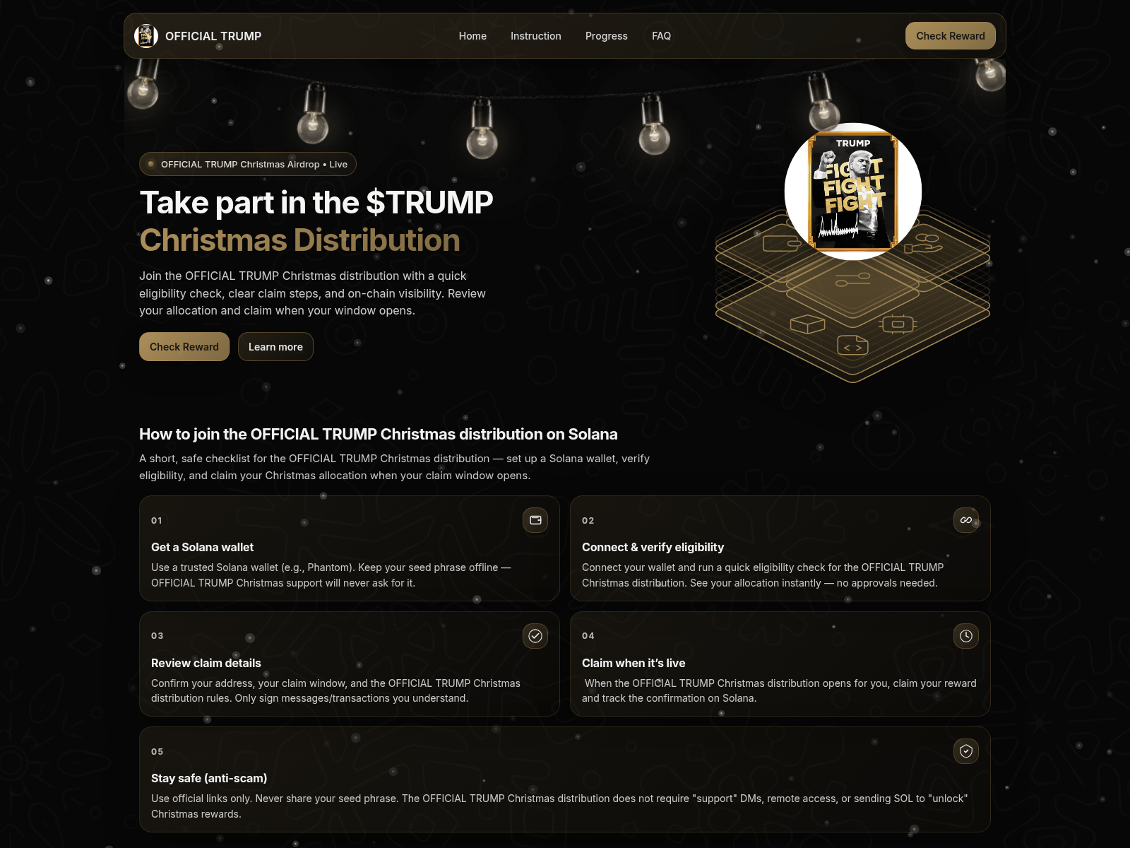 Screenshot of donald-coin-air.world