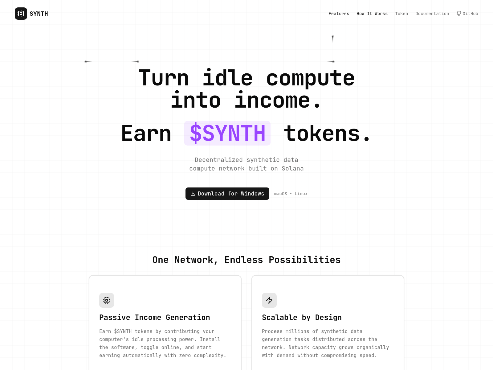 Screenshot of www.solanasynth.com