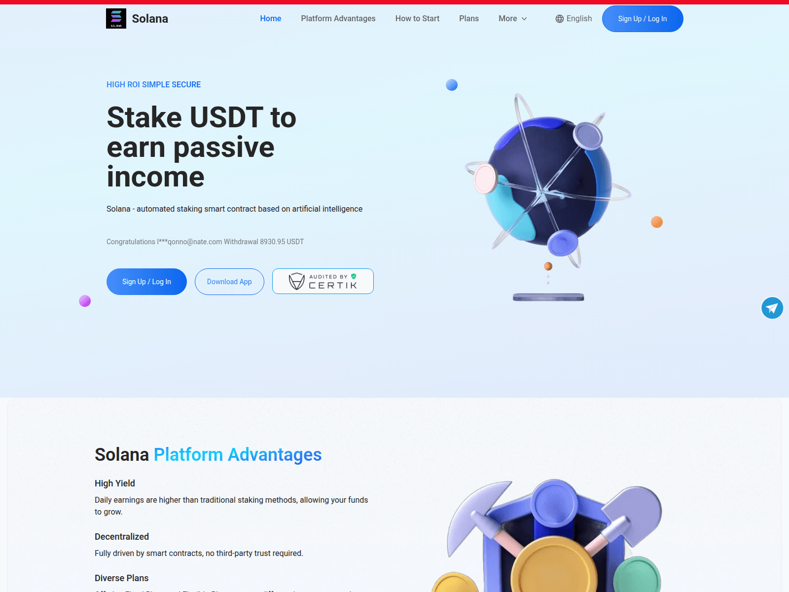 Screenshot of solana1-market.com