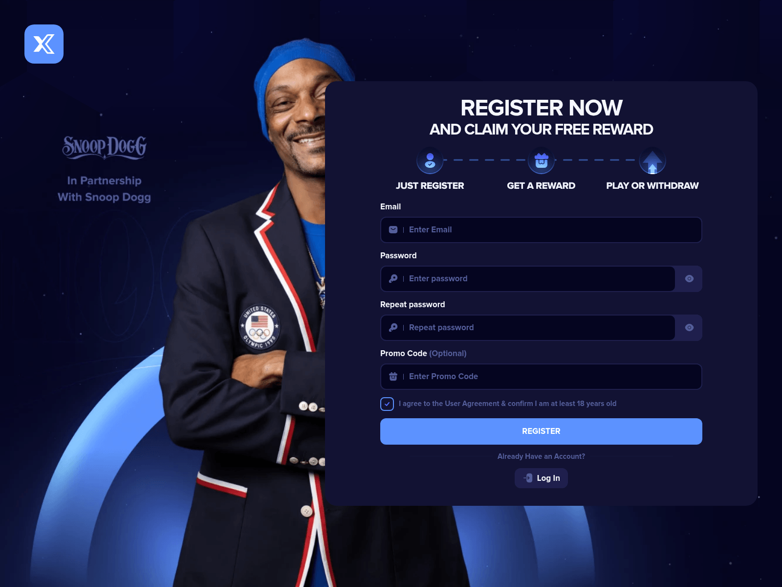 Screenshot of snoopx.us