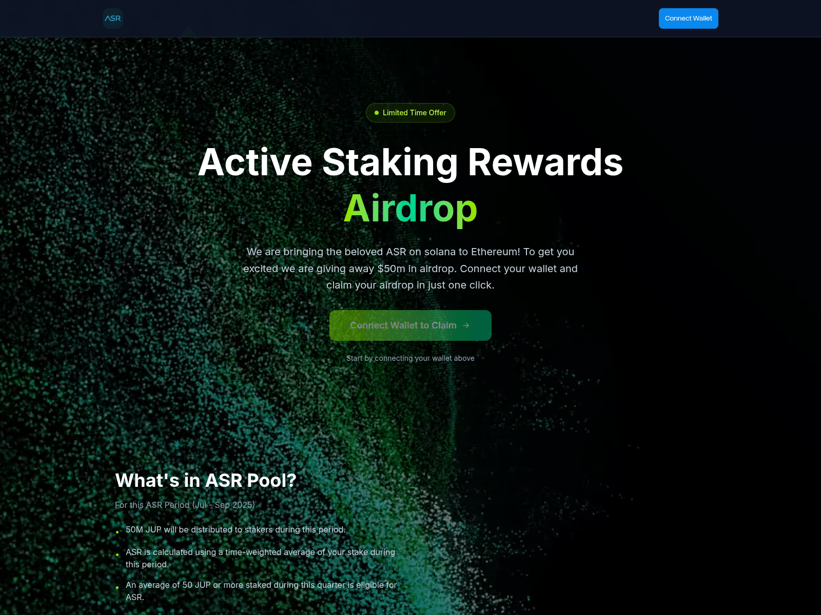 Screenshot of asrairdrop.com