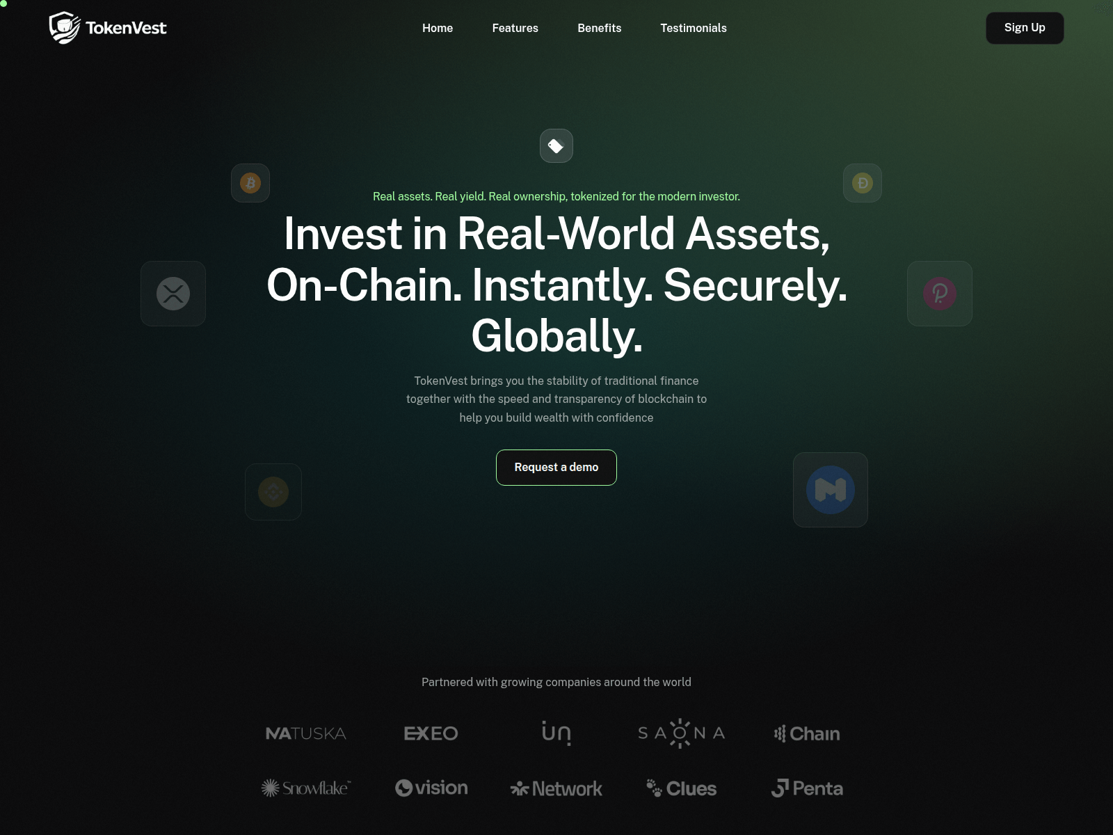 Screenshot of tokenvest.online