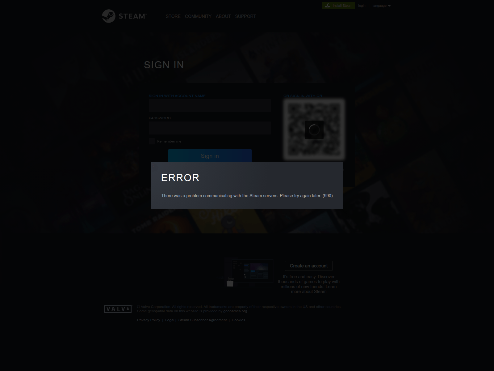 Screenshot of login.workshopvotedreview.com
