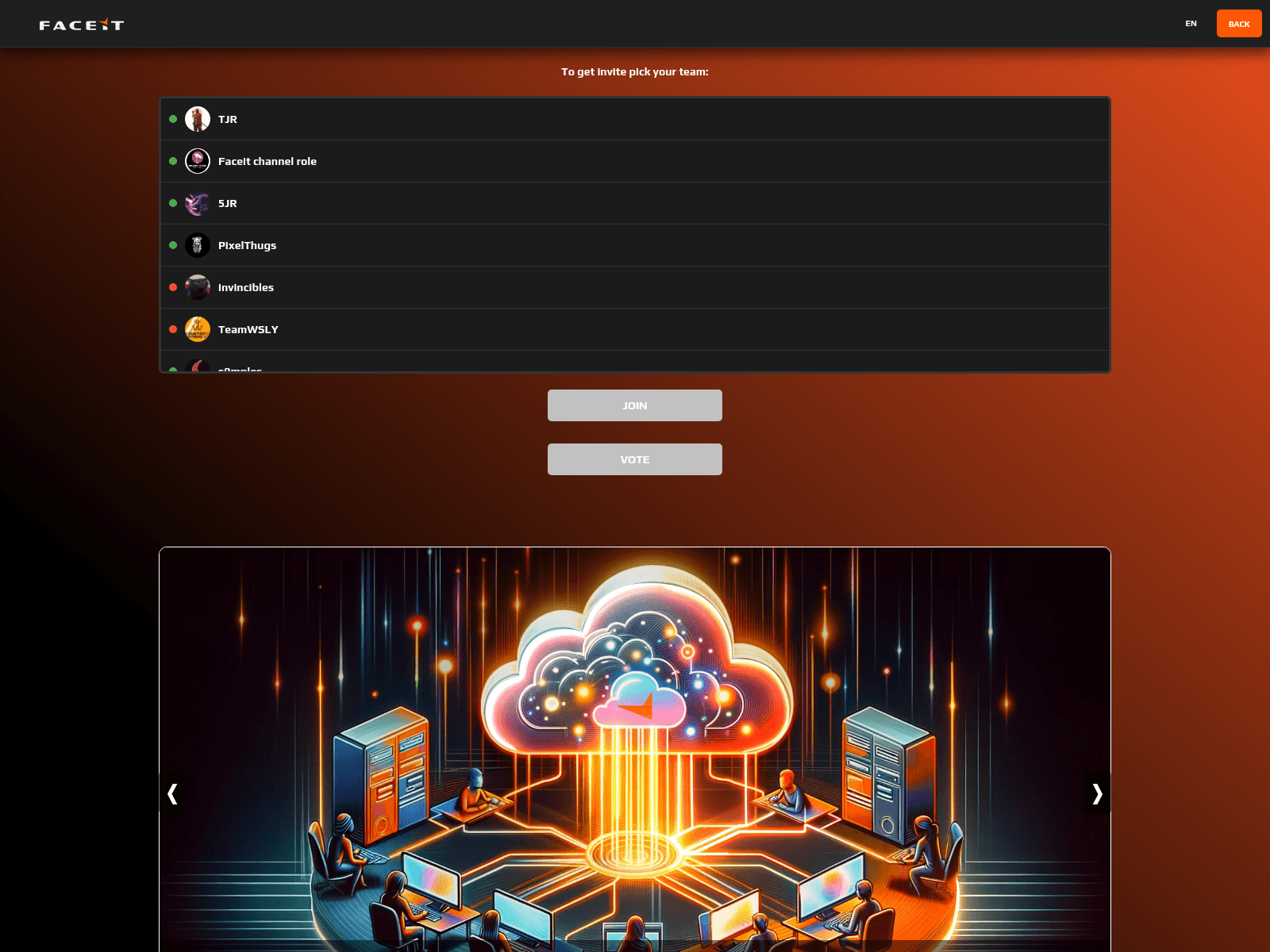 Screenshot of faceit.eng-vertex-clubgg.com
