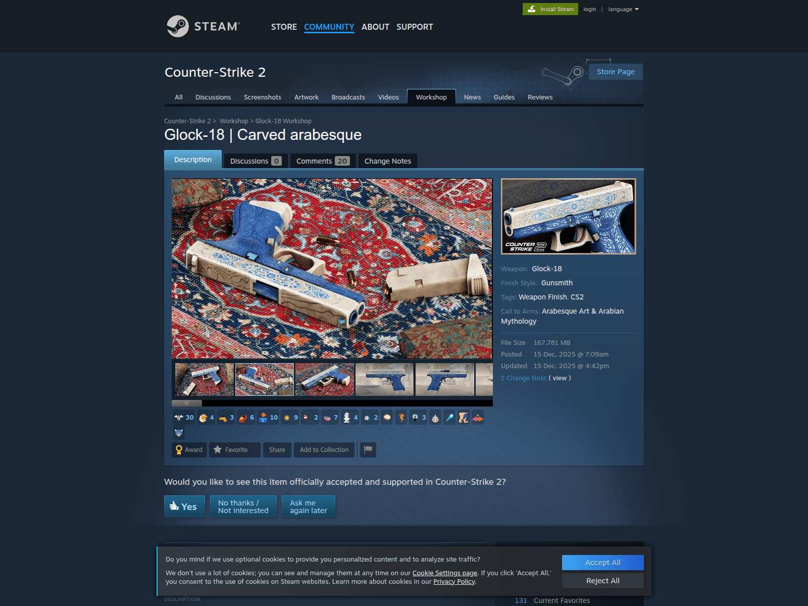 Screenshot of store.workshopcreatorsdesign.com/sharedfiles/filesdetails/carved_arabesque