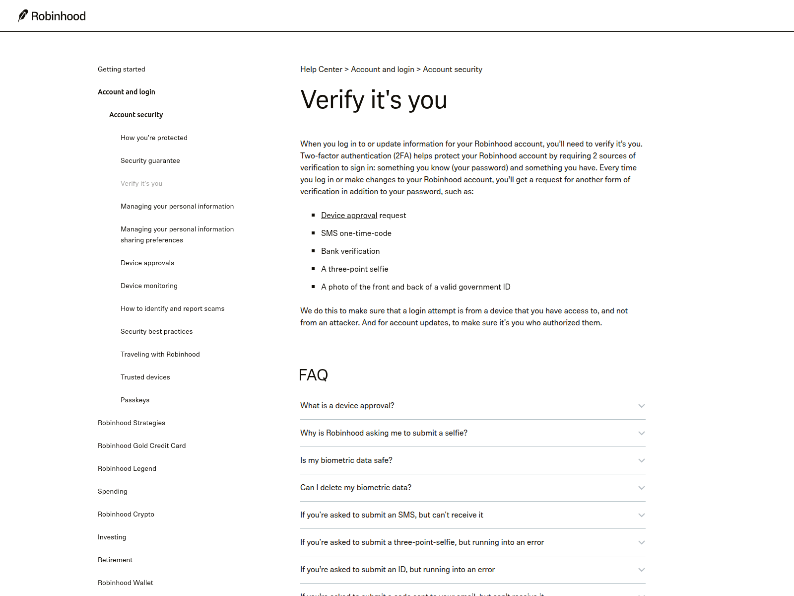 Screenshot of robinhoodinvesting.com