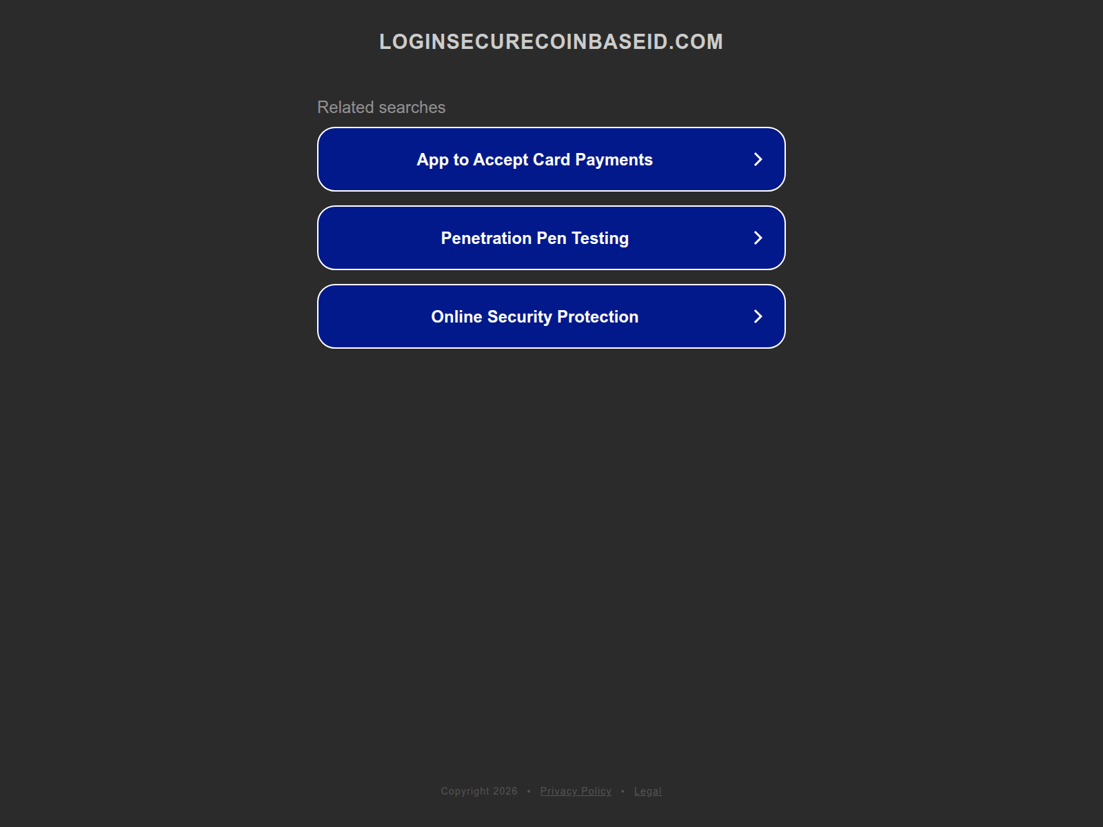 Screenshot of test.loginsecurecoinbaseid.com