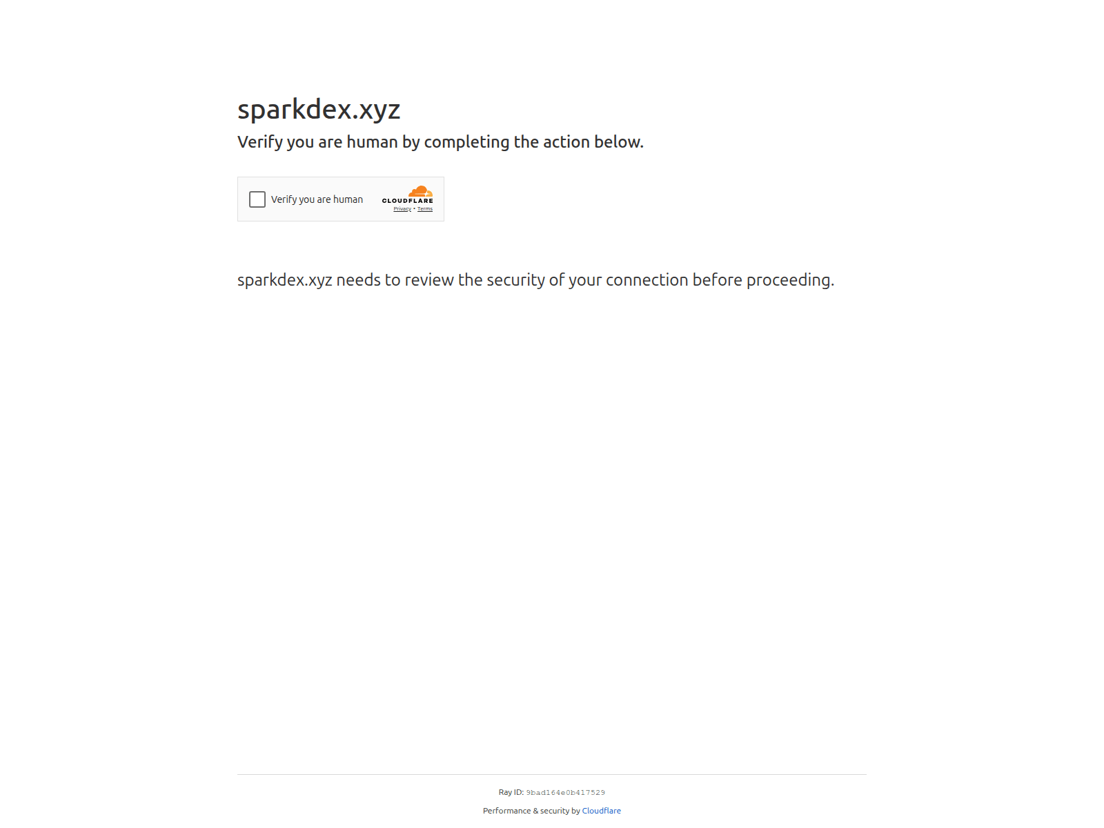 Screenshot of sparkdex.xyz
