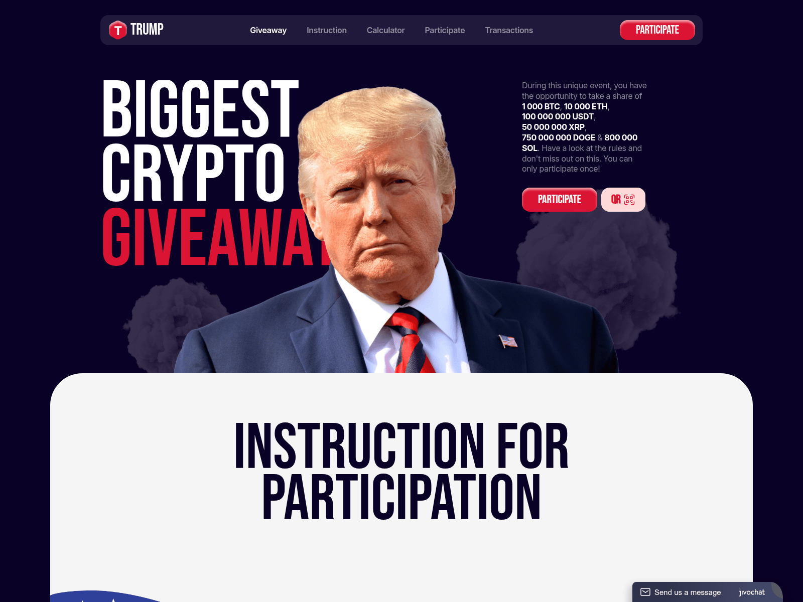 Screenshot of trump-26.com