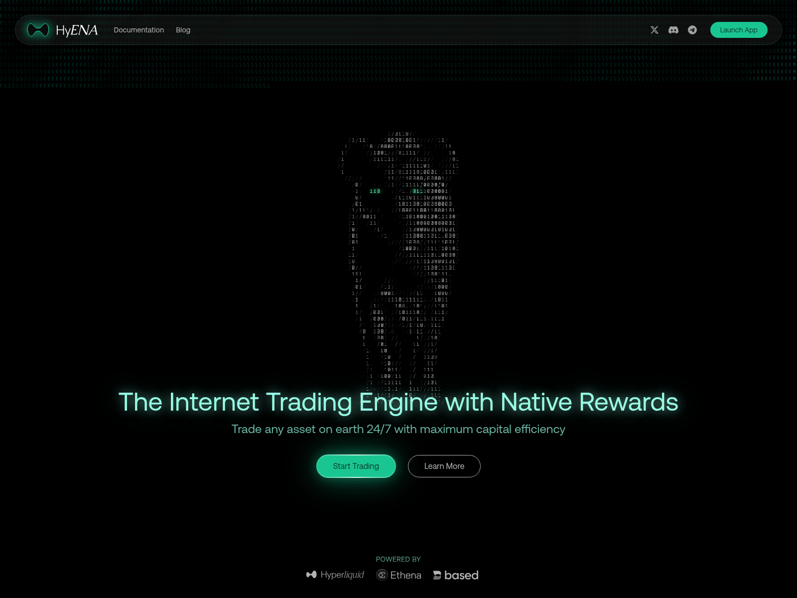Screenshot of hyenea.trade