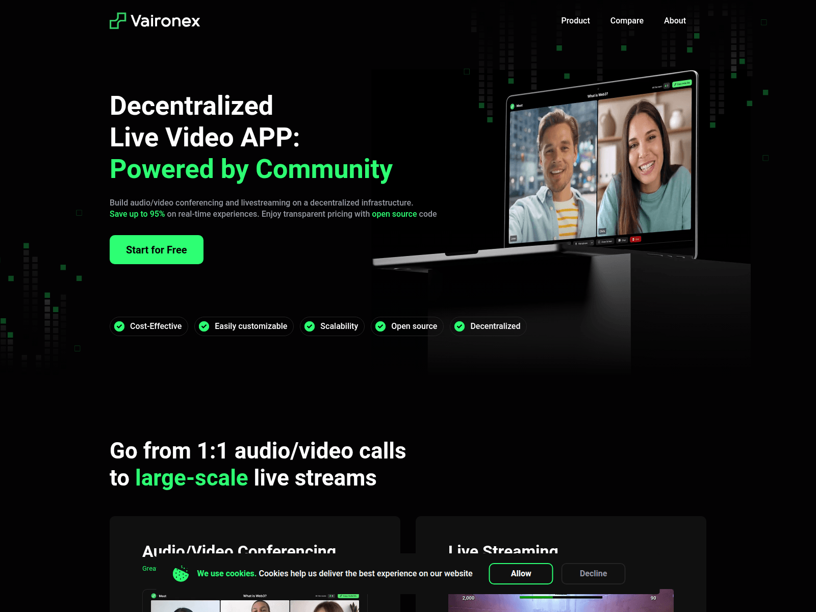 Screenshot of vaironex.org