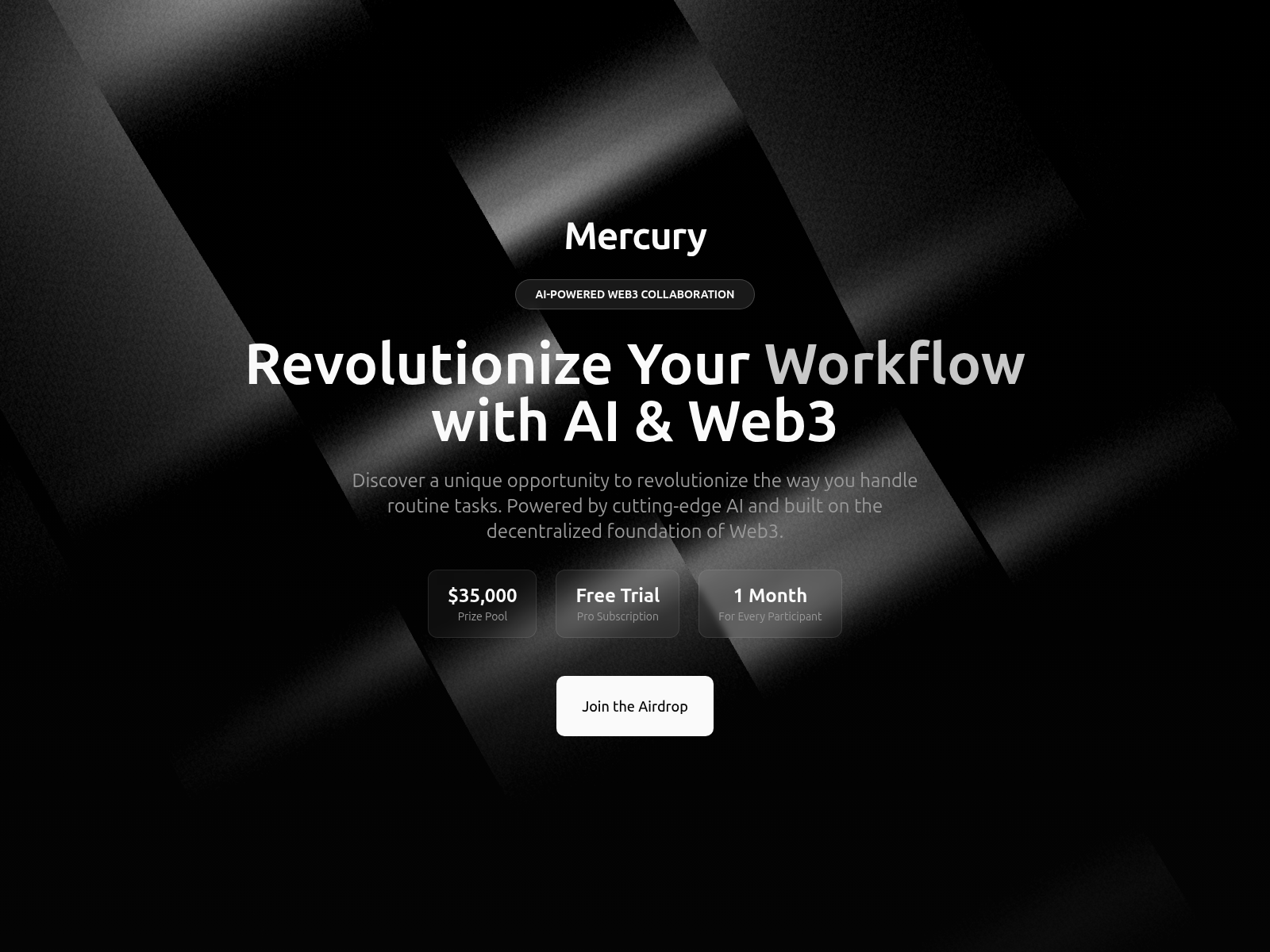 Screenshot of mercury-airdrop.com